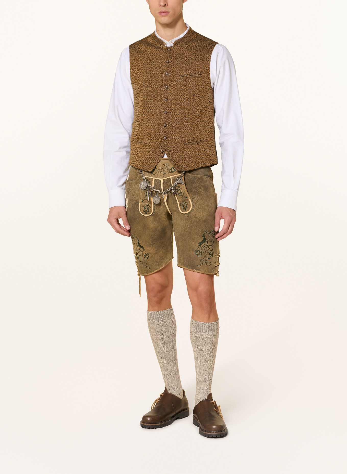 Hammerschmid Trachtenweste XAVER Slim Fit: COGNAC / DUNKELBRAUN / SCHWARZ