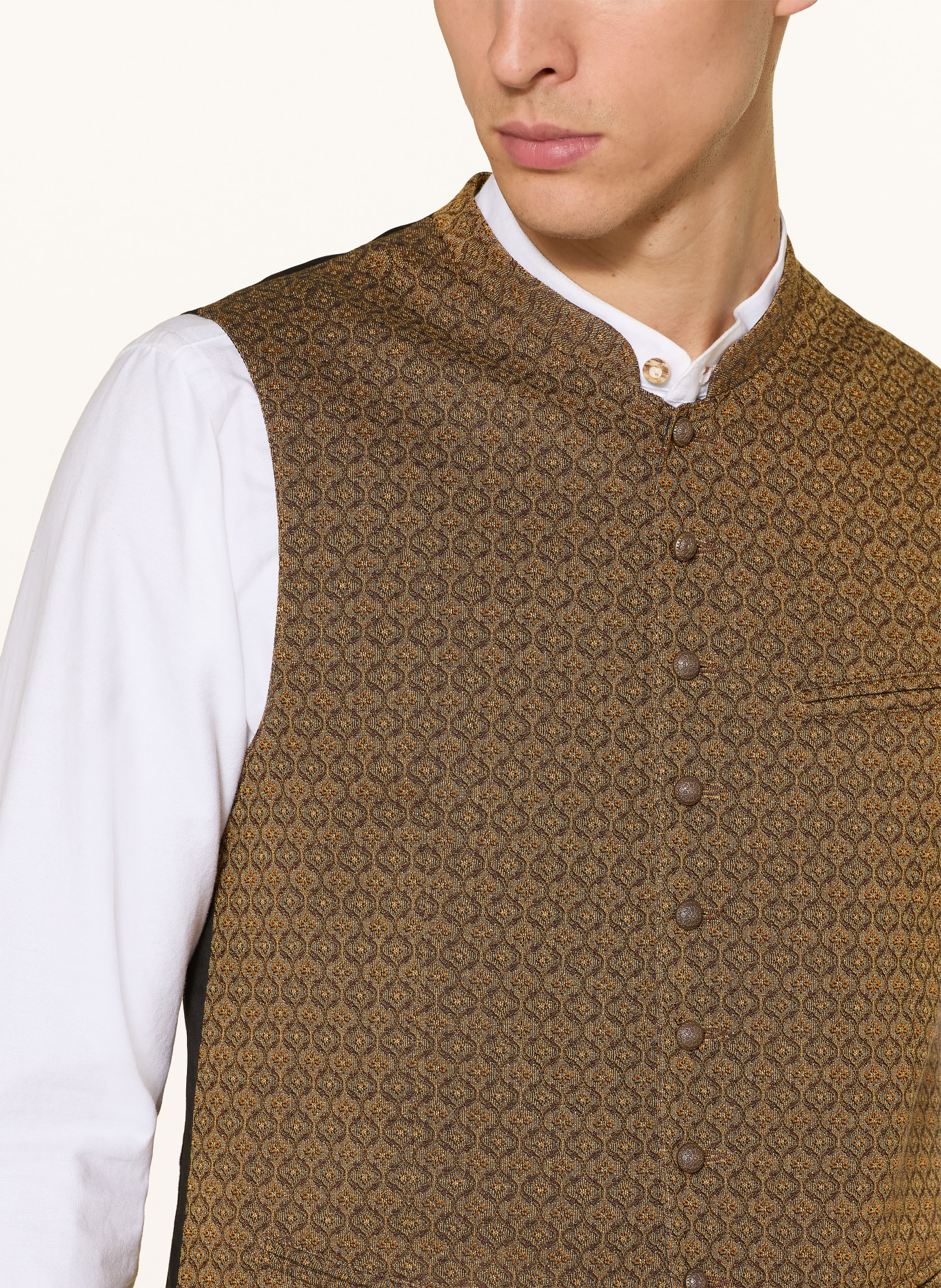 Hammerschmid Trachtenweste XAVER Slim Fit: COGNAC / DUNKELBRAUN / SCHWARZ