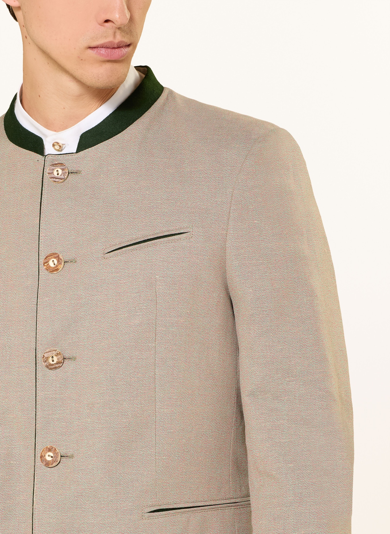 Johann & Johanna Veste avec cordons: MARRON CLAIR / ROSE / GROEN