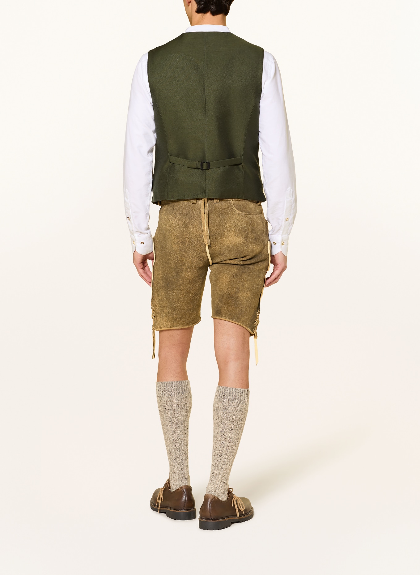 Heimatglück Tracht ADRIAN traditional vest: OLIVE