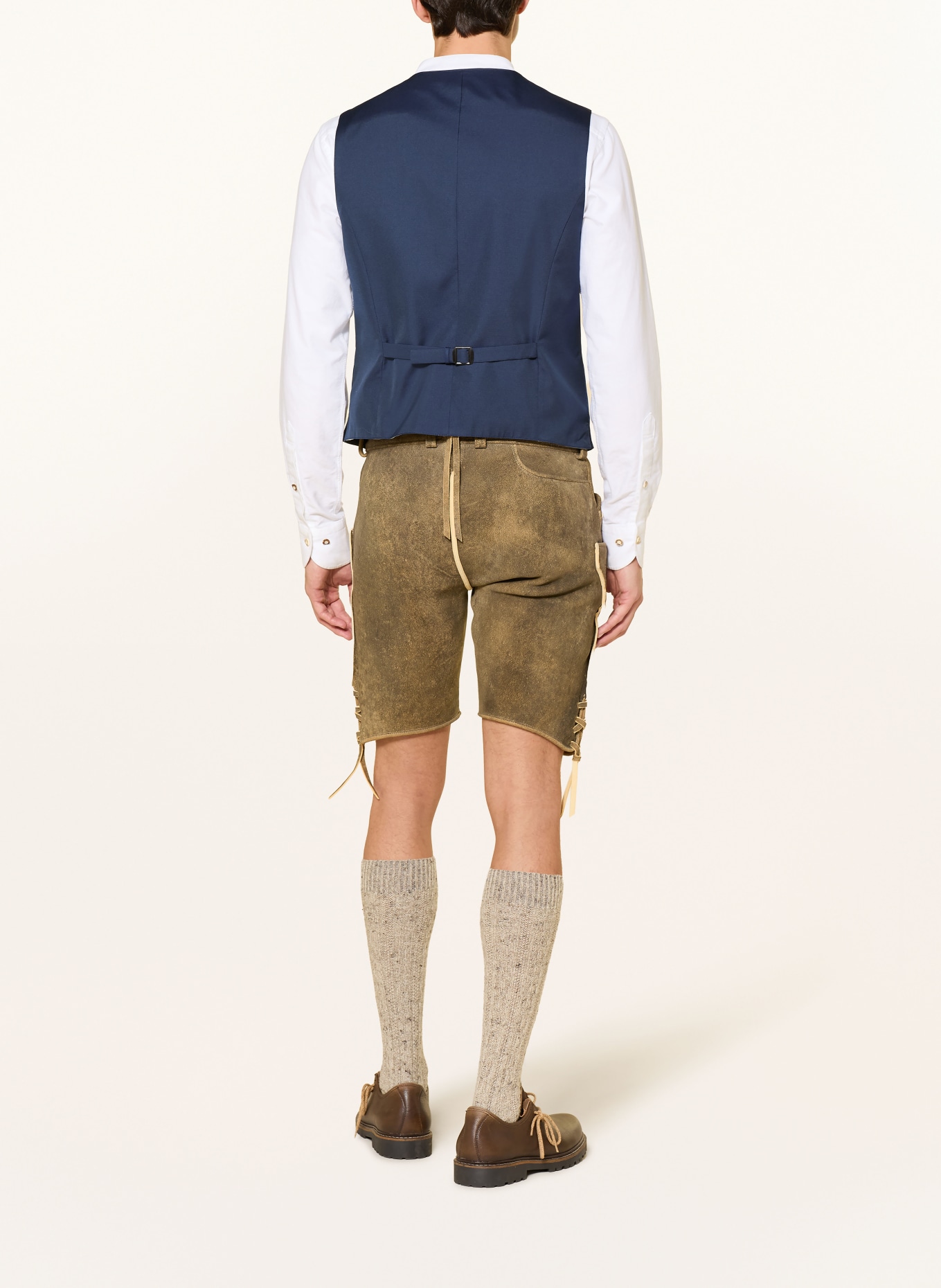 Heimatglück Tracht Traditional vest WILLI: DARK BLUE