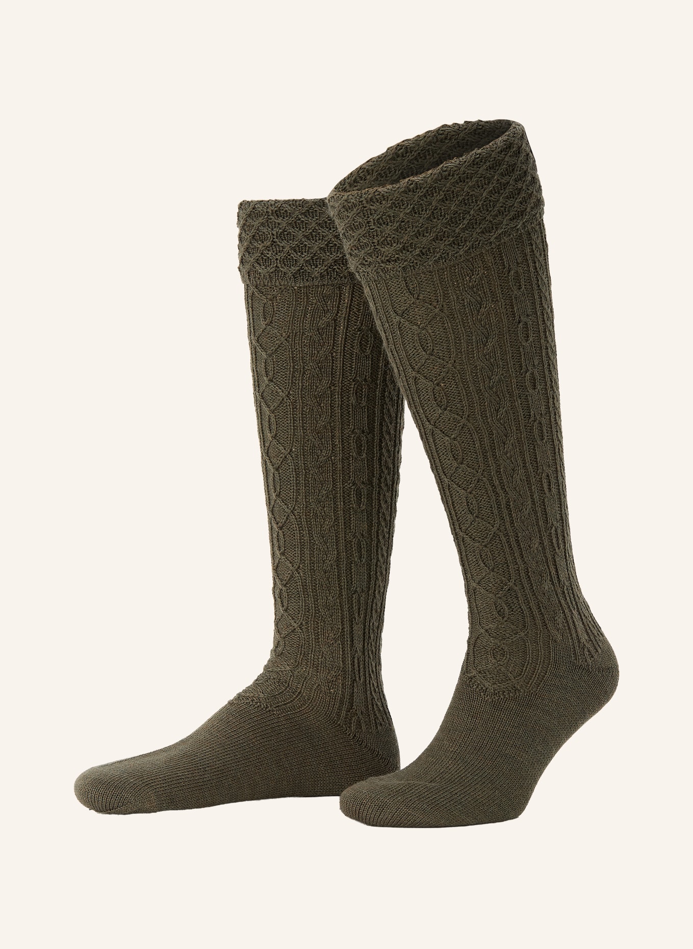 LUSANA Knižné ponožky z merino vlny: TMAVĚ ZELENÁ