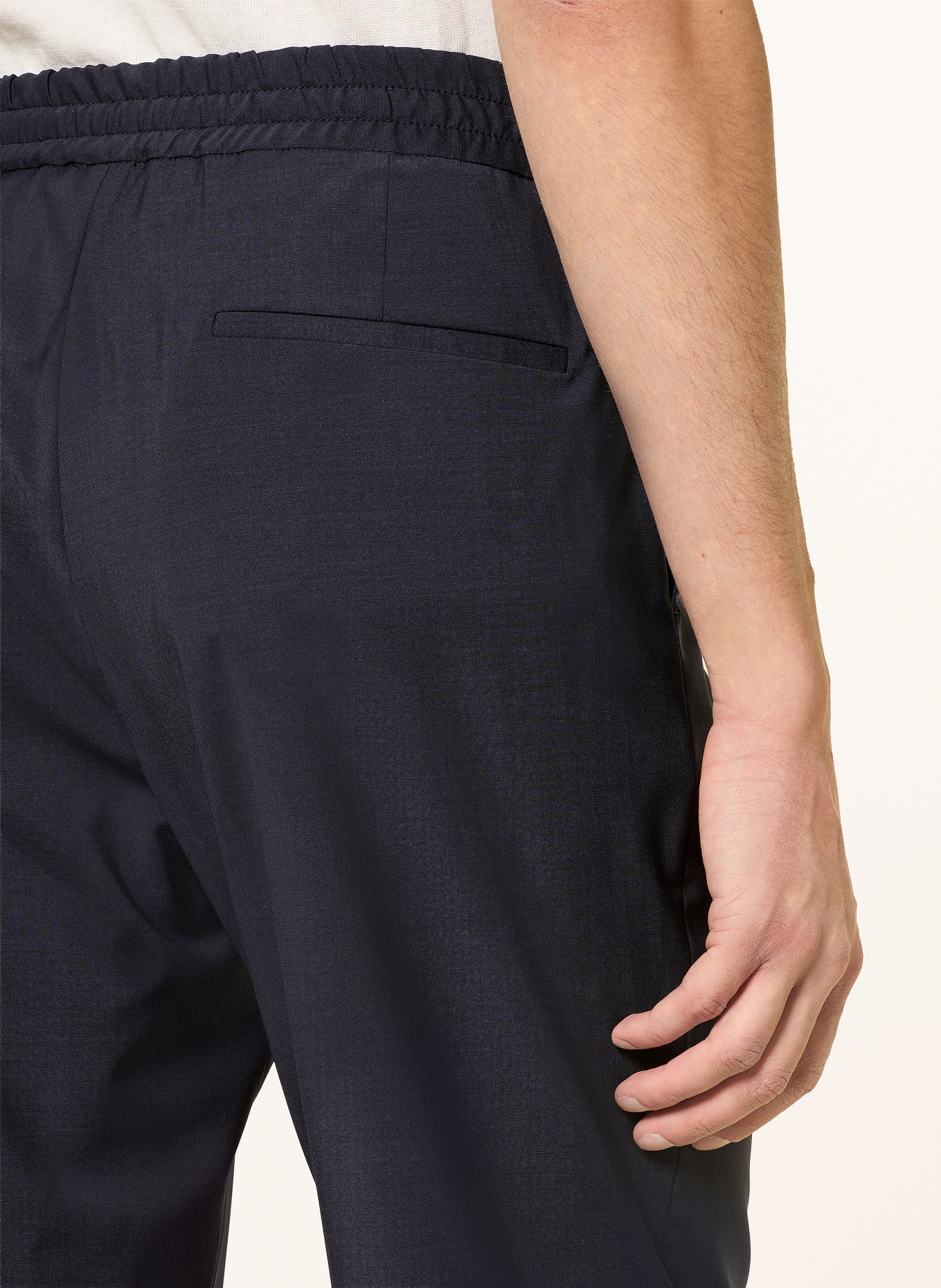 MAURIZIO  BALDASSARI Hose im Jogging-Stil Regular Fit: DUNKELBLAU