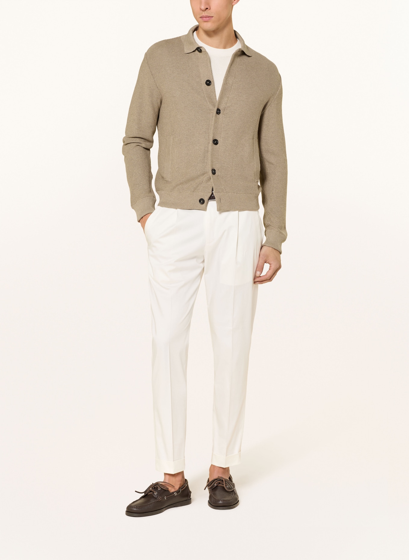 MAURIZIO  BALDASSARI kardigan: BEŻOWY