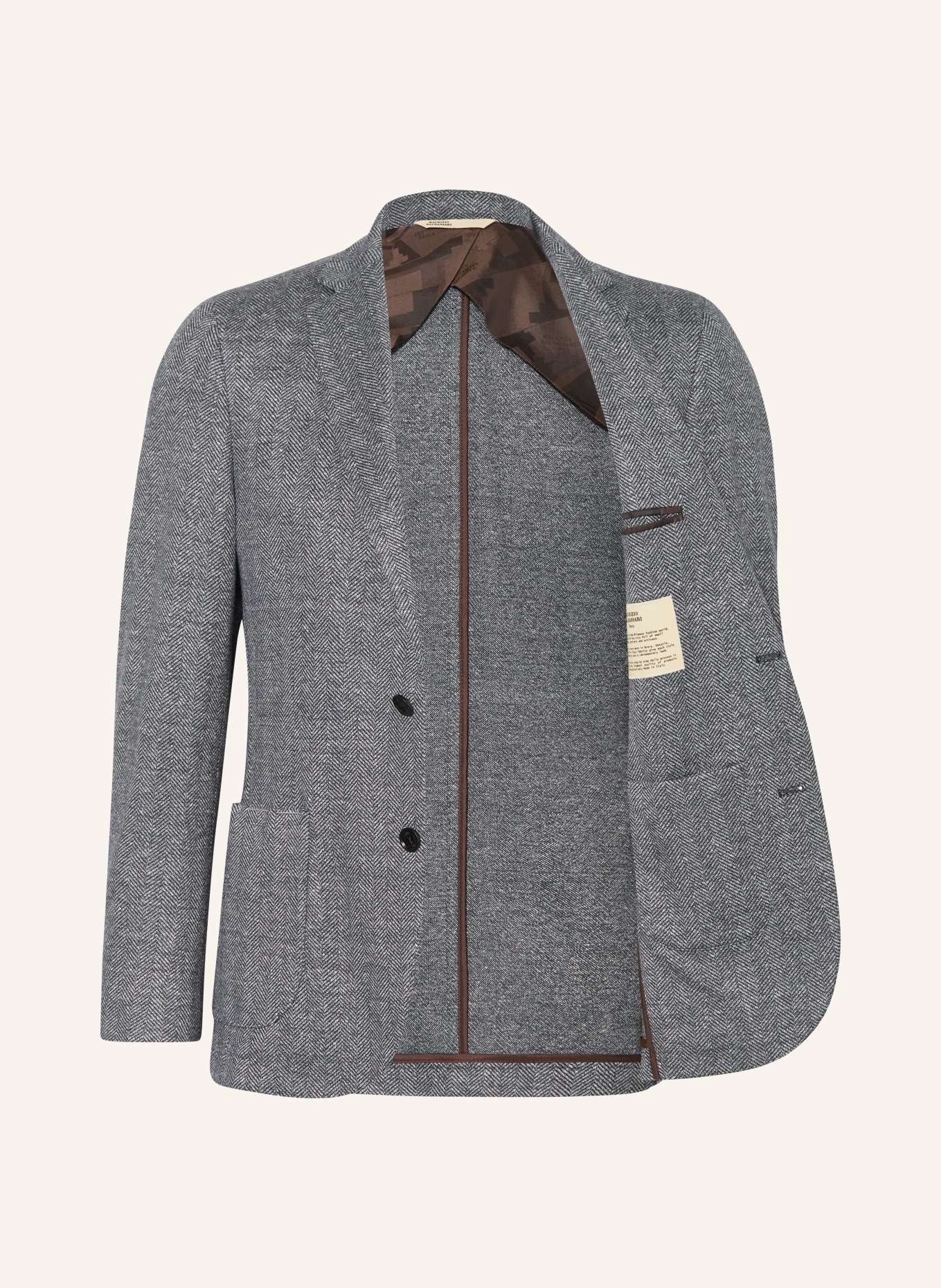 MAURIZIO  BALDASSARI Veste en jersey coupe classique: BLEU FONCÉ / BLANC