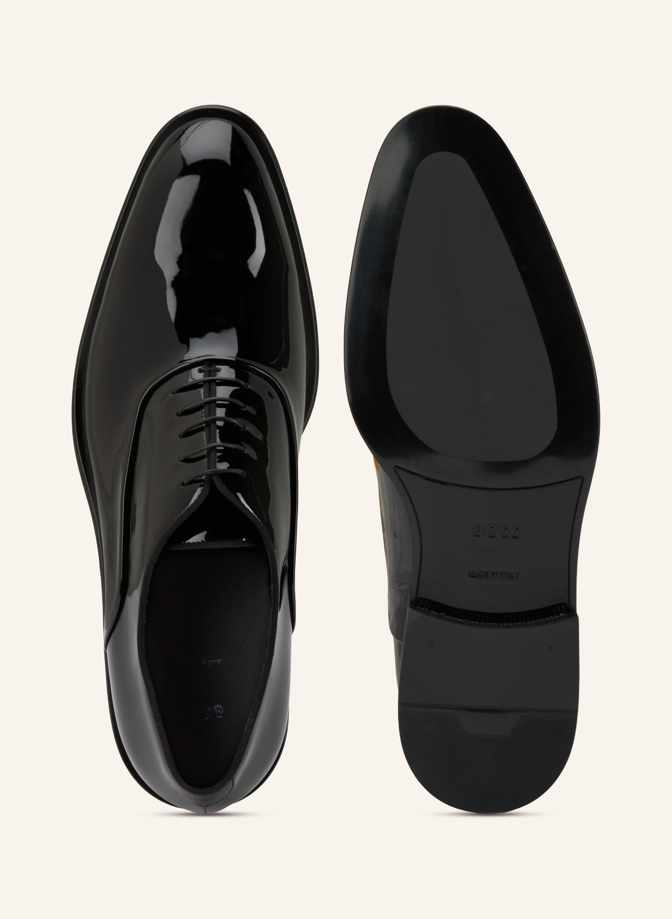 BOSS Sznurowane DERREK: CZARNY