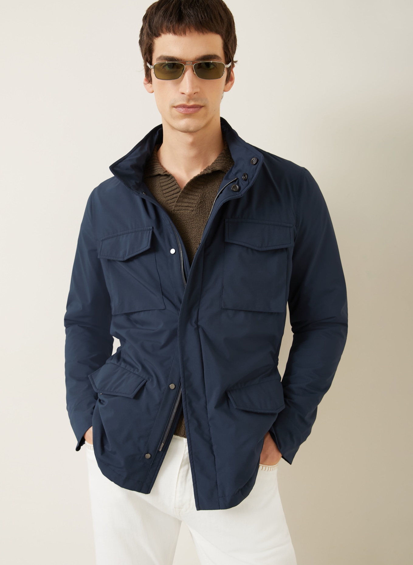 manzoni 24 Fieldjacket: DUNKELBLAU