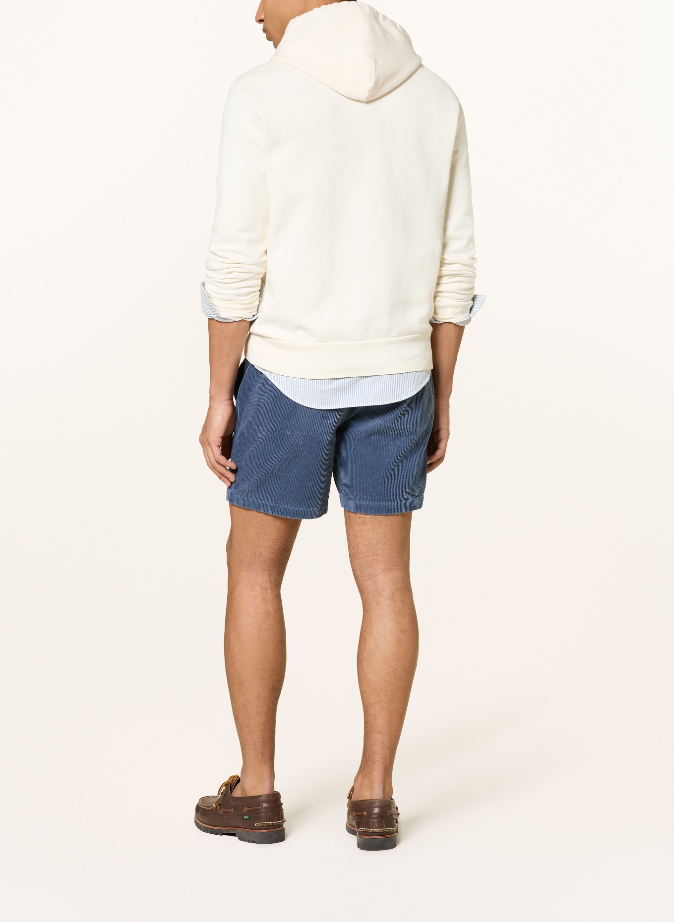 POLO RALPH LAUREN szorty z sztruksu: GRANATOWY