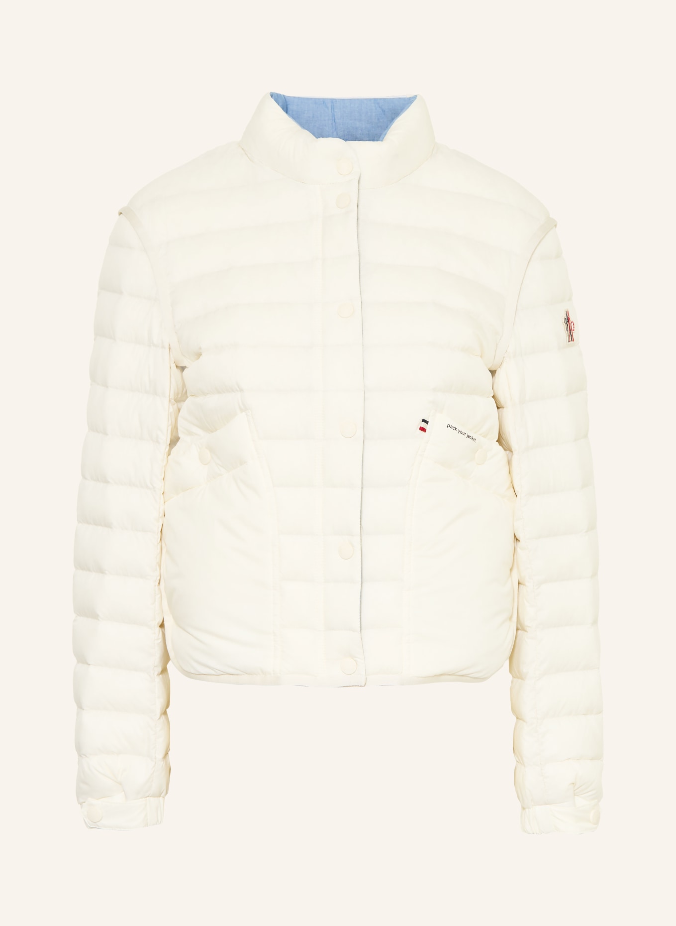 MONCLER GRENOBLE Lightweight down jacket MADULAINS: CREAM