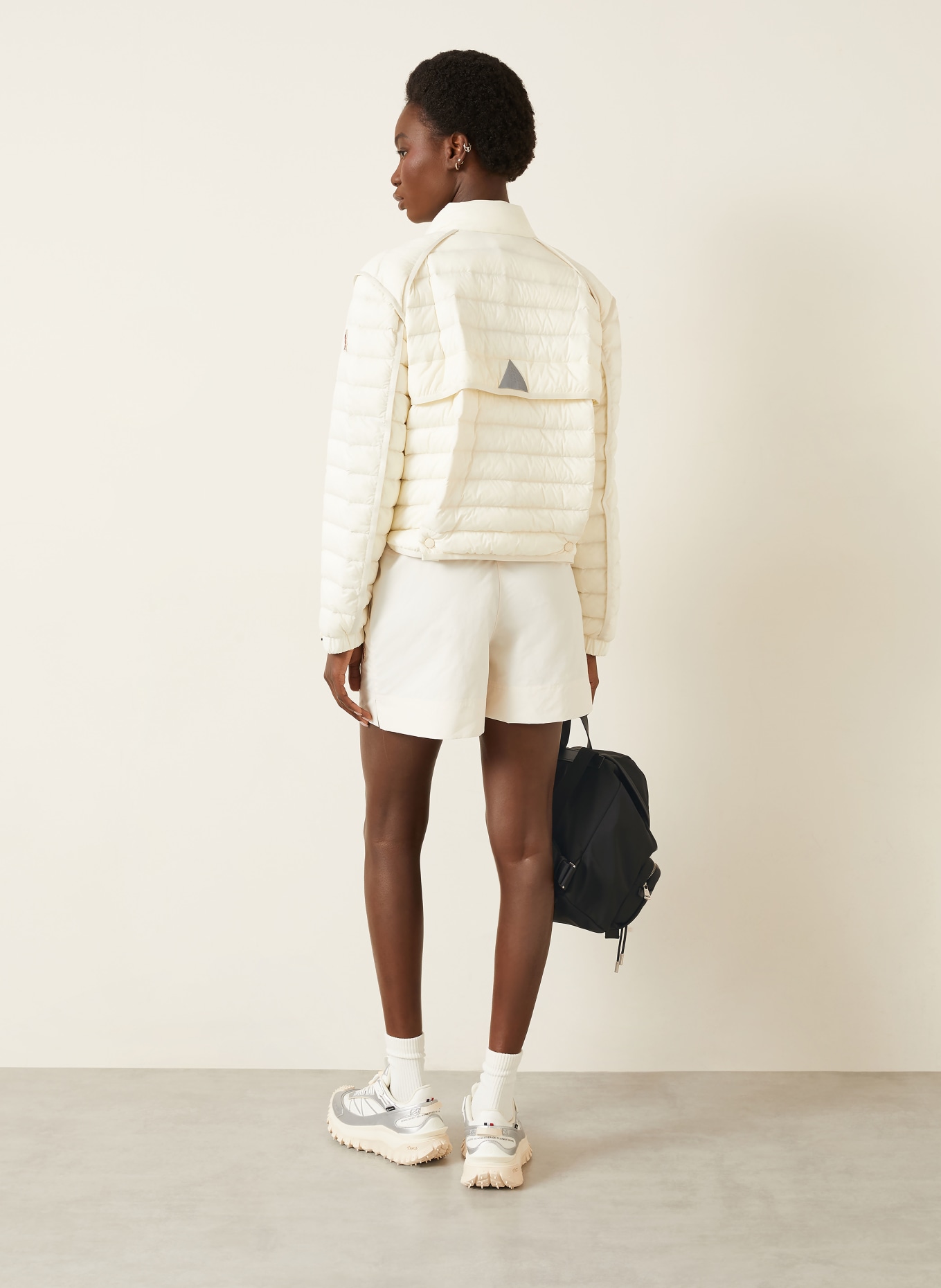 MONCLER GRENOBLE Lightweight down jacket MADULAINS: CREAM