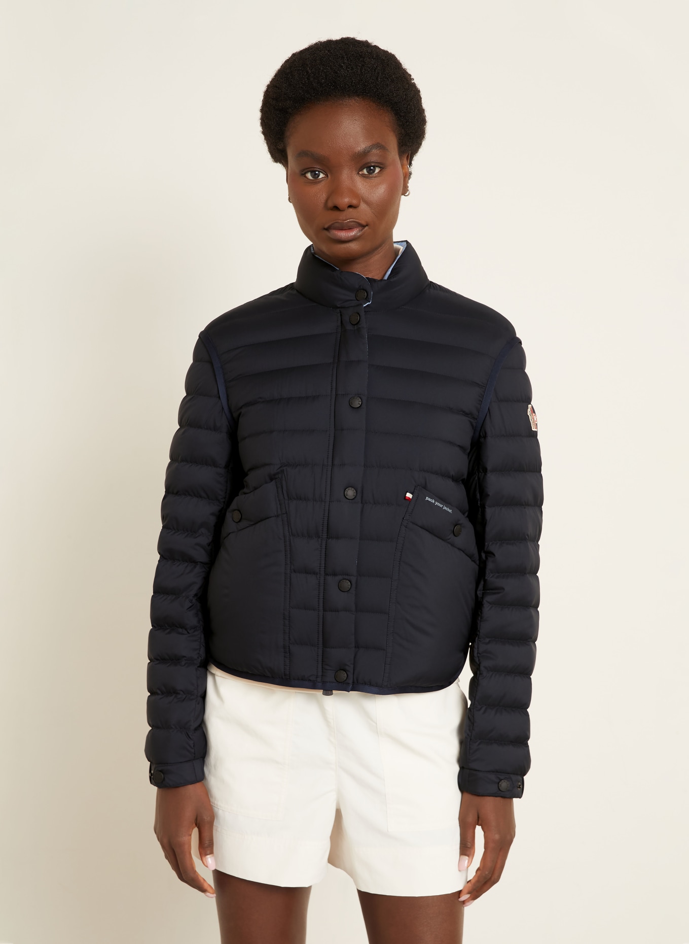 MONCLER GRENOBLE Lekka kurtka puchowa MADULAINS: GRANATOWY