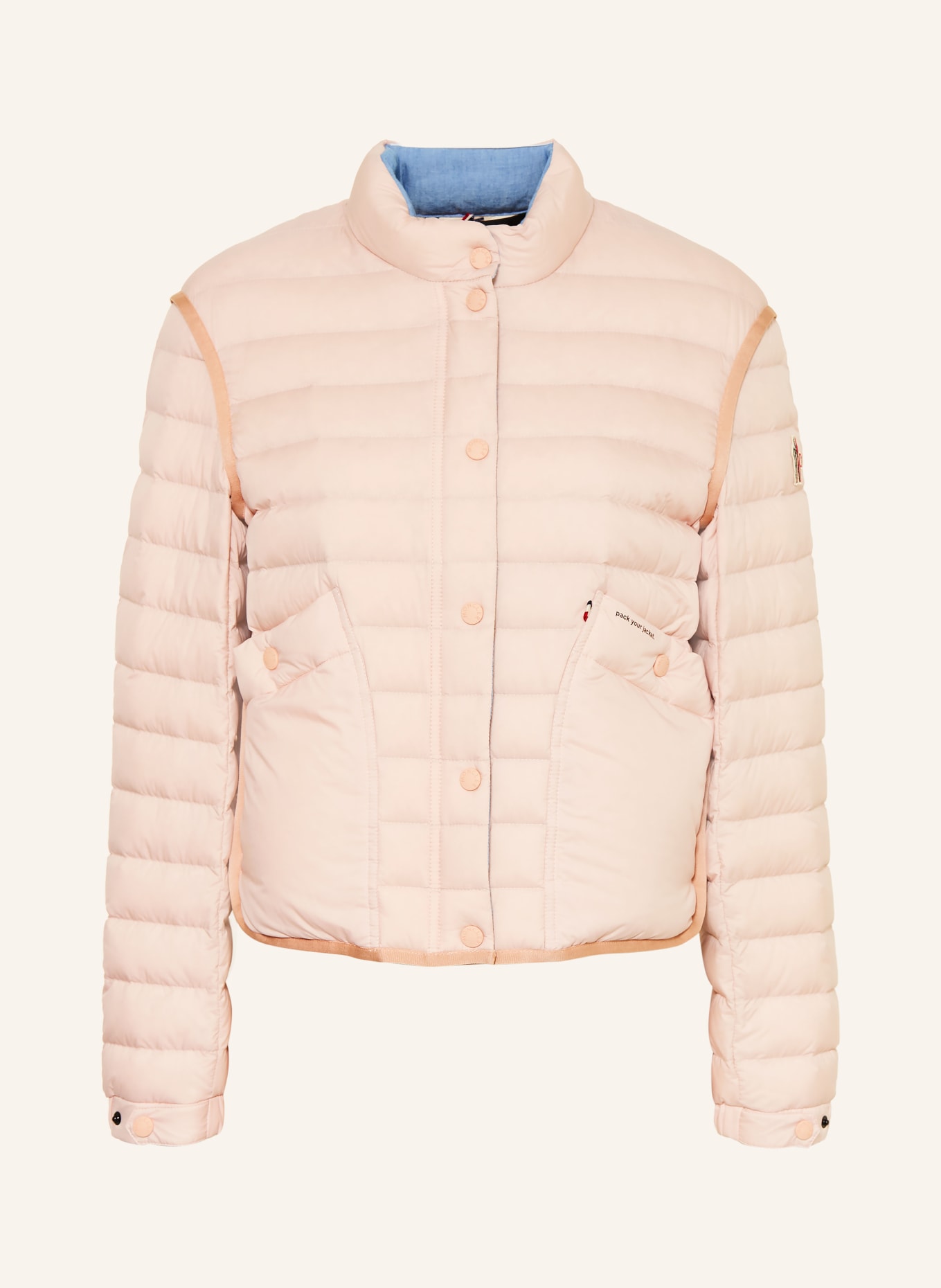 MONCLER GRENOBLE Lekka kurtka puchowa MADULAINS: BLADORÓŻOWY