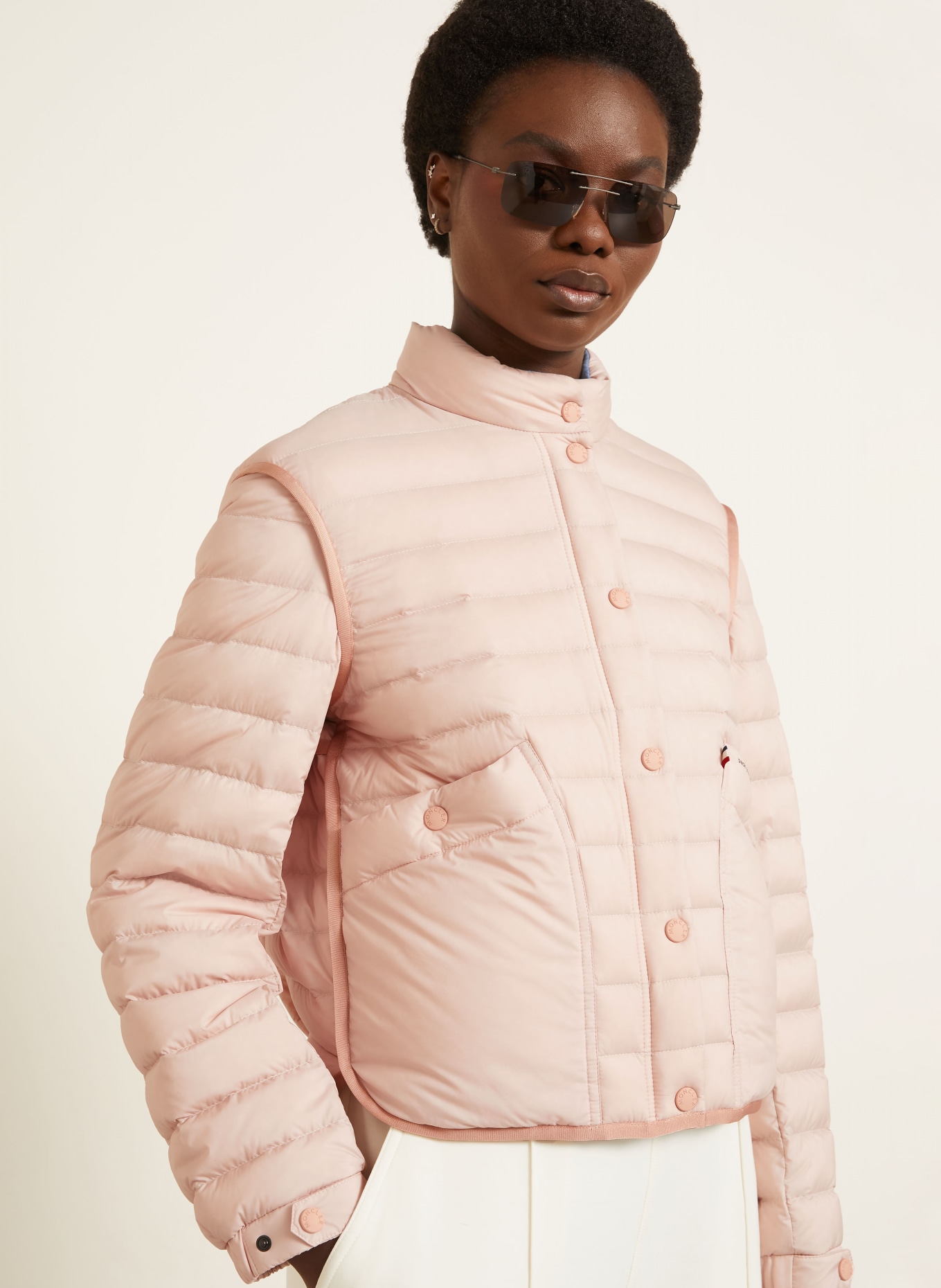 MONCLER GRENOBLE Lekka kurtka puchowa MADULAINS: BLADORÓŻOWY