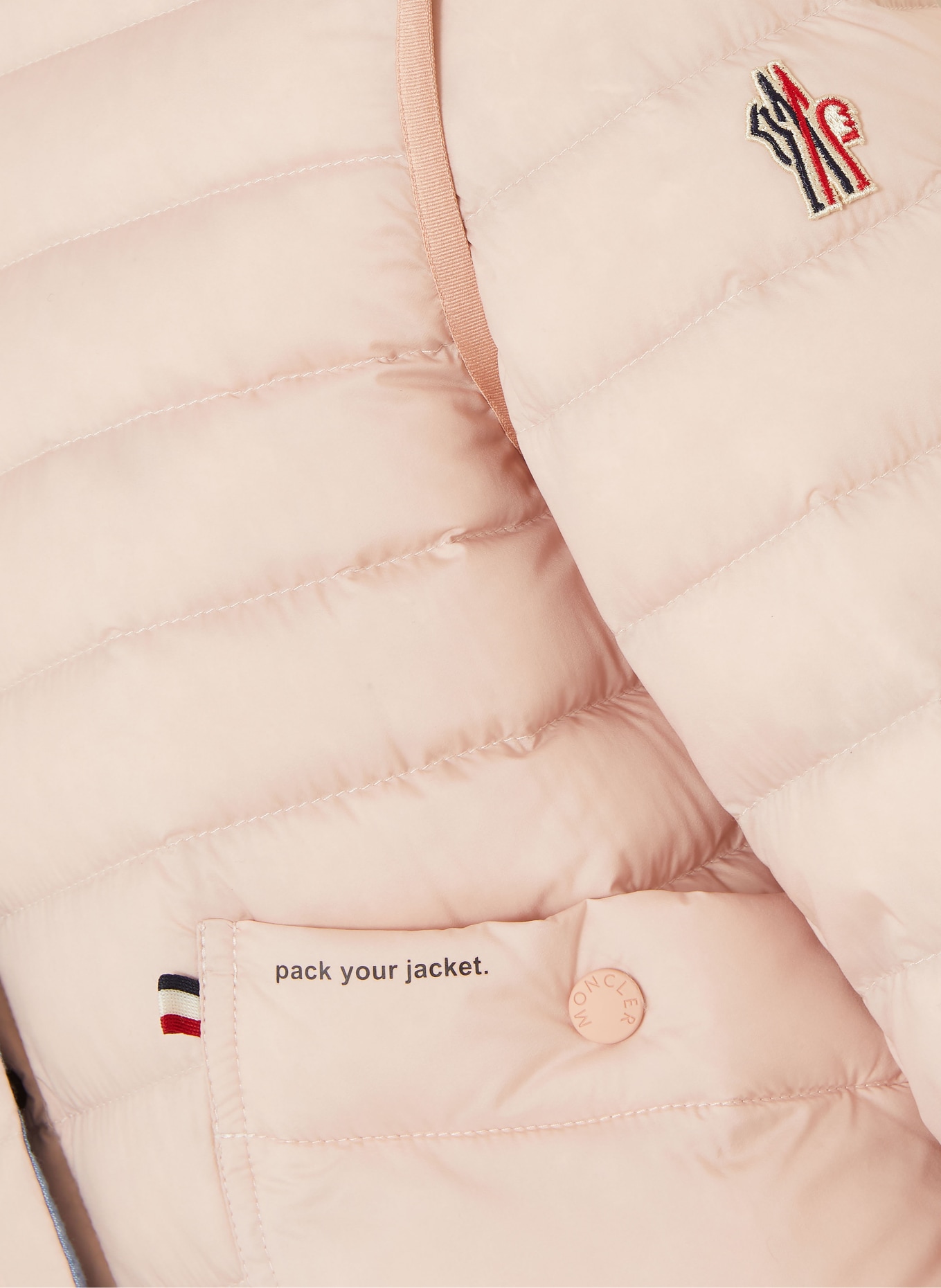 MONCLER GRENOBLE Lekka kurtka puchowa MADULAINS: BLADORÓŻOWY