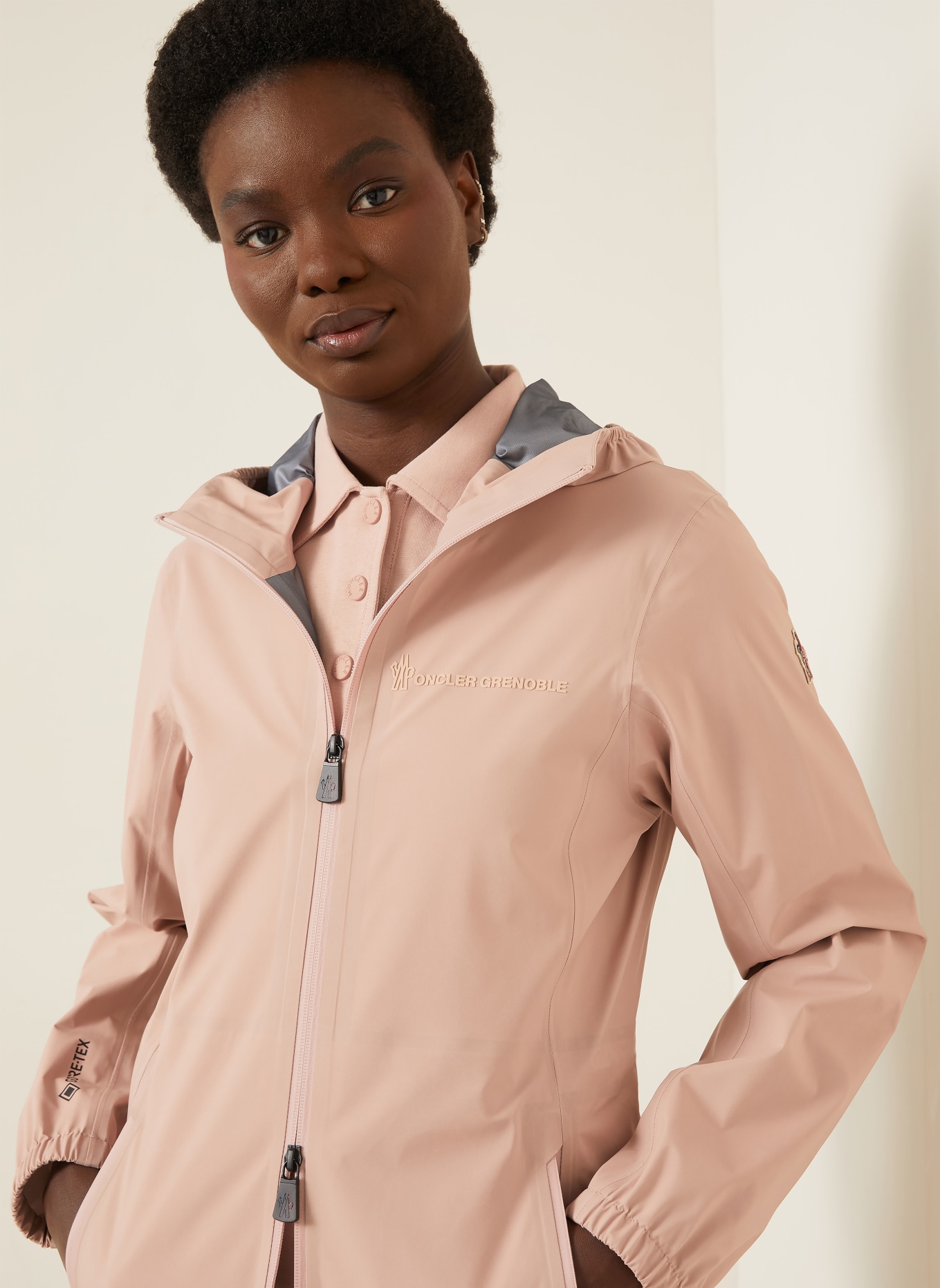 MONCLER GRENOBLE VALLES functional jacket: ROSE