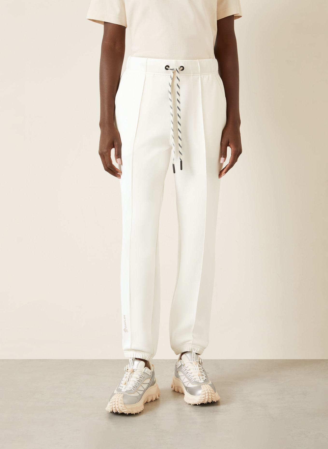 MONCLER GRENOBLE Sweatpants: ECRU