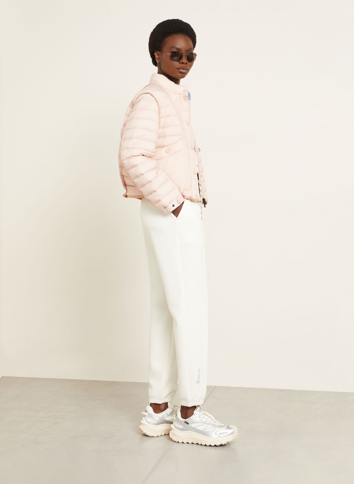 MONCLER GRENOBLE Sweatpants: ECRU