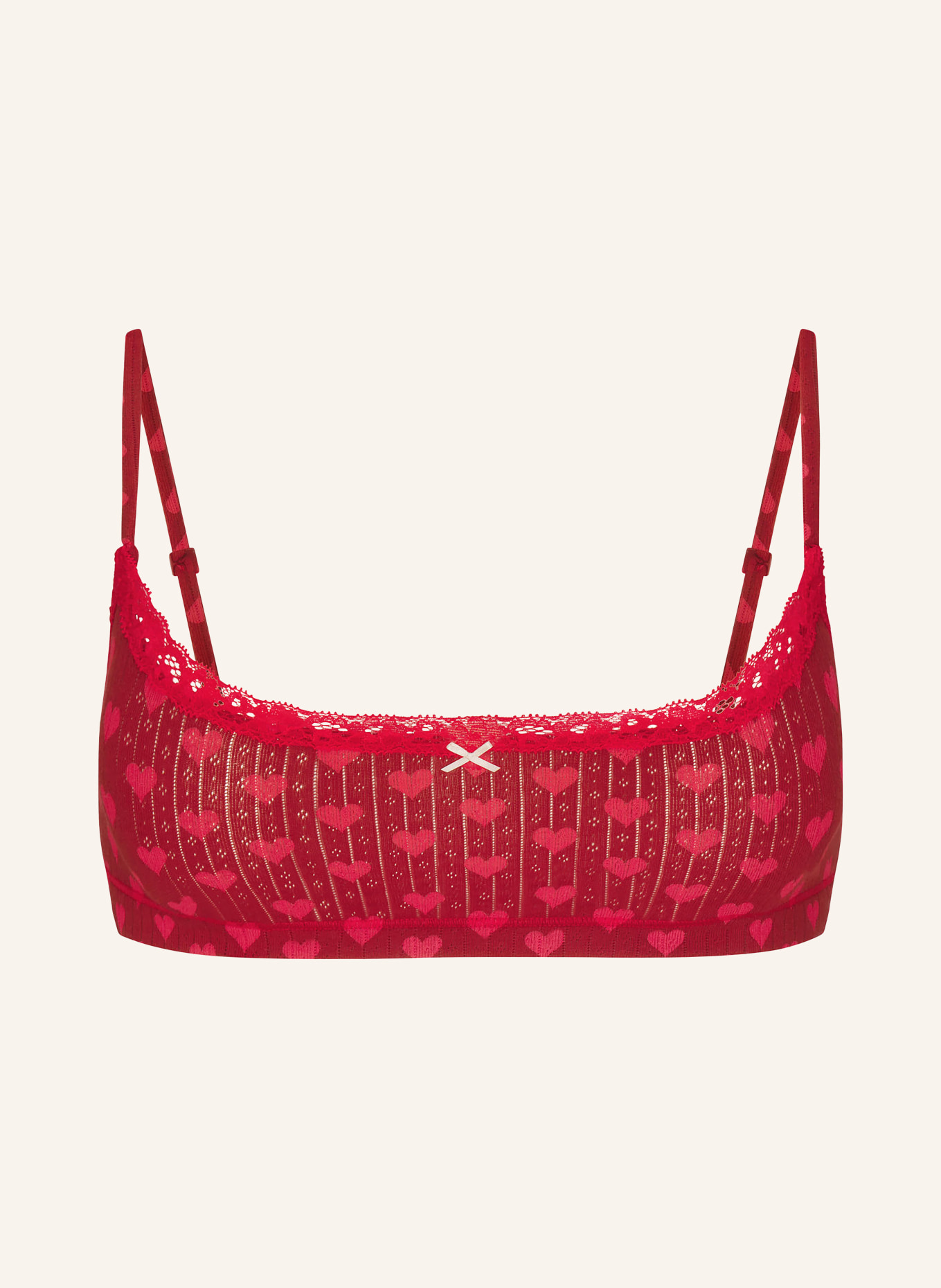 SKIMS Bustier LIGHTWEIGHT COTTON: BRICK HEART HALFDROP