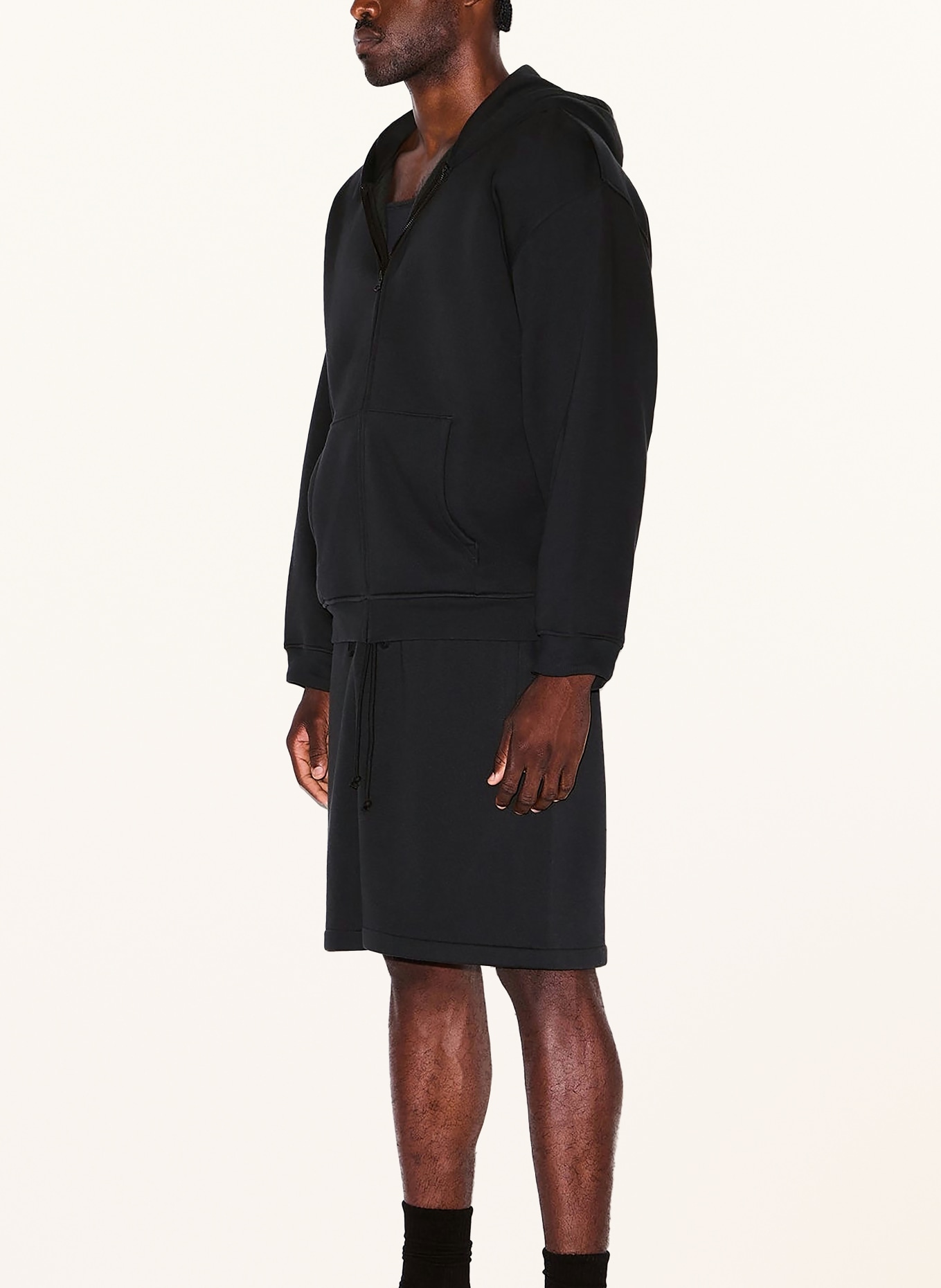 SKIMS Bluza dresowa FLEECE LOUNGE: WASHED ONYX