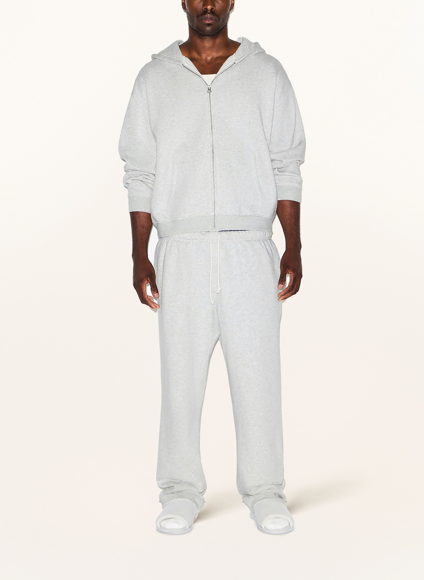 SKIMS Bluza dresowa FLEECE LOUNGE: LIGHT HEATHER GREY