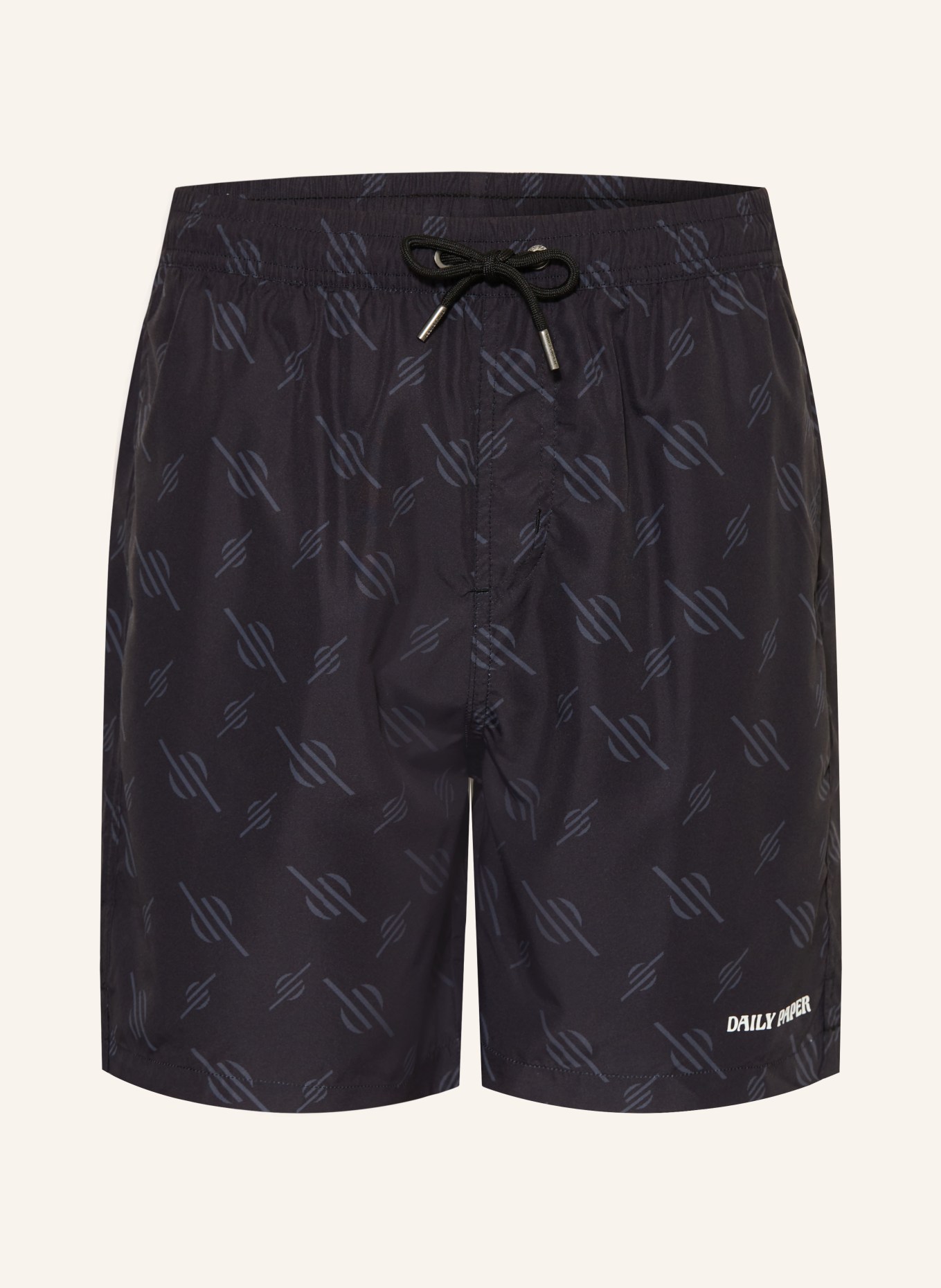 DAILY PAPER Badeshorts: SCHWARZ / DUNKELGRAU