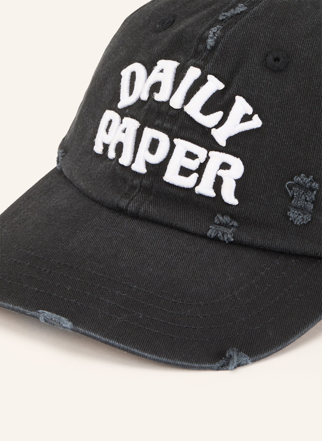 DAILY PAPER Cap: SCHWARZ / WEISS