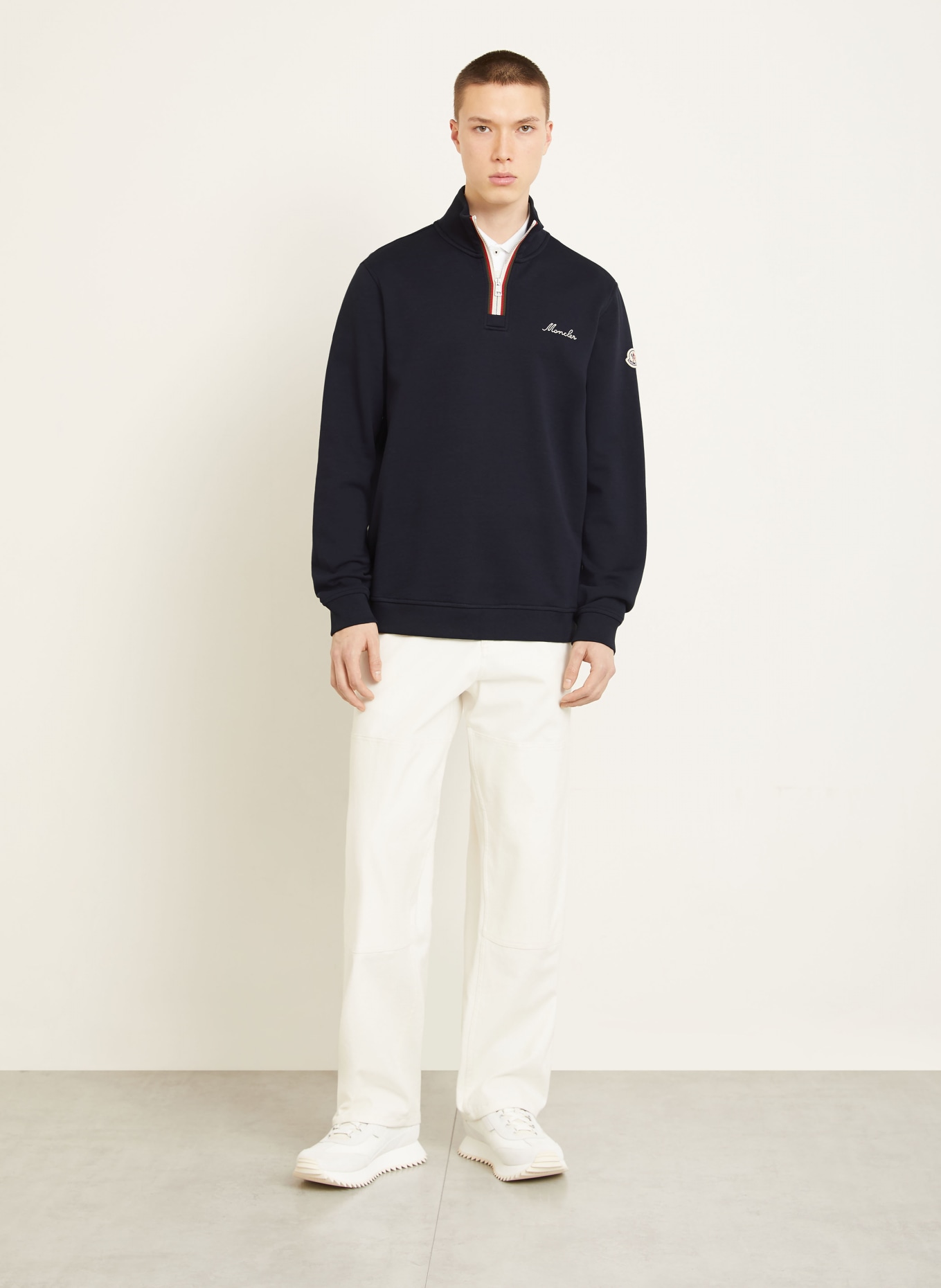 MONCLER Sweat-Troyer: DUNKELBLAU