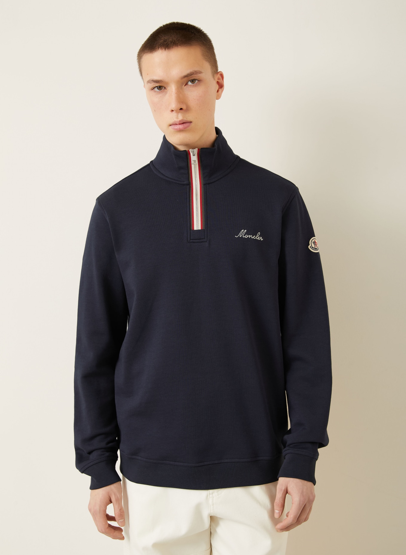 MONCLER Sweat-Troyer: DUNKELBLAU