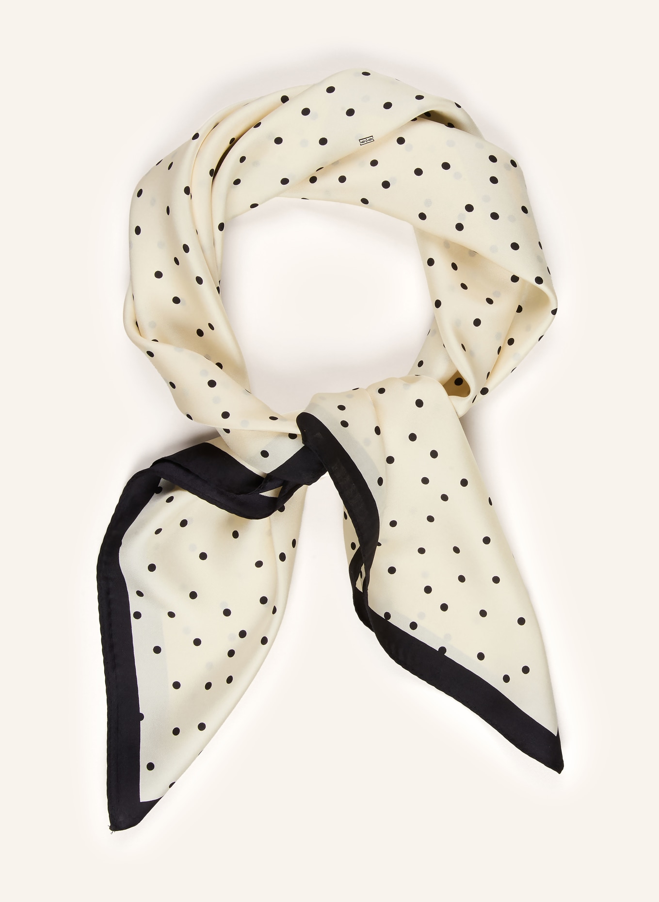 BY MALENE BIRGER Seidentuch: SCHWARZ / WEISS