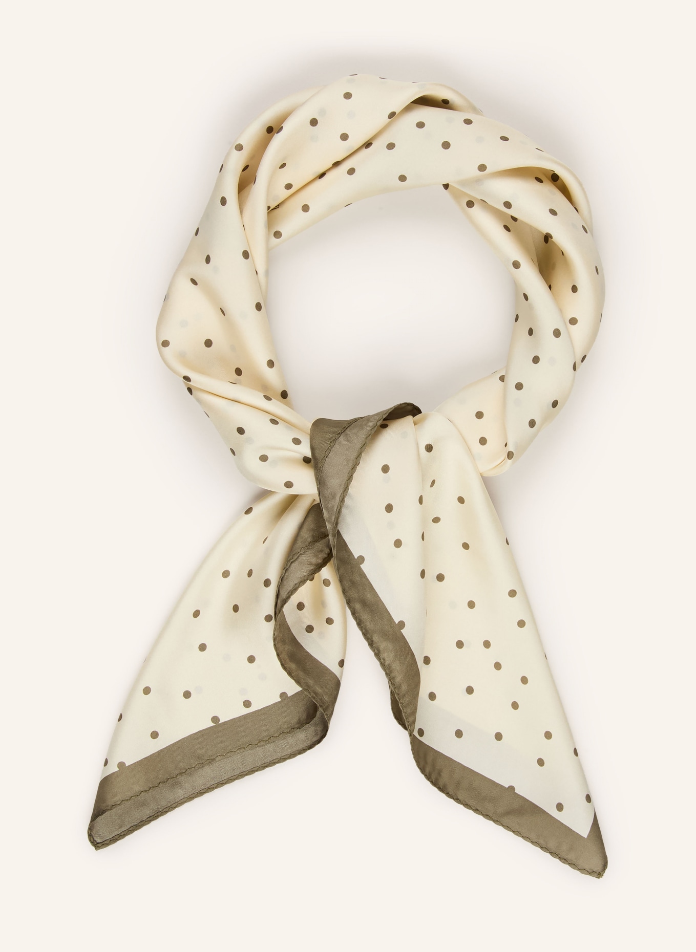 BY MALENE BIRGER Seidentuch: OLIV / CREME