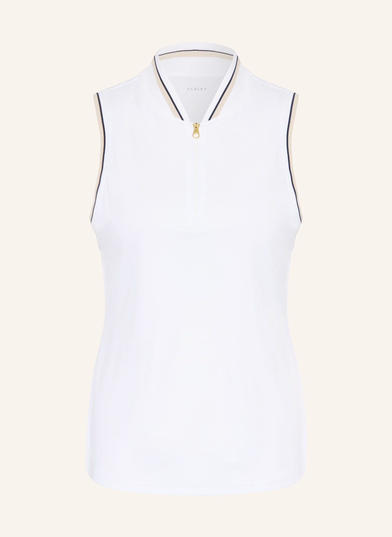 VARLEY Tanktop INGA: WEISS / BEIGE / BLAU