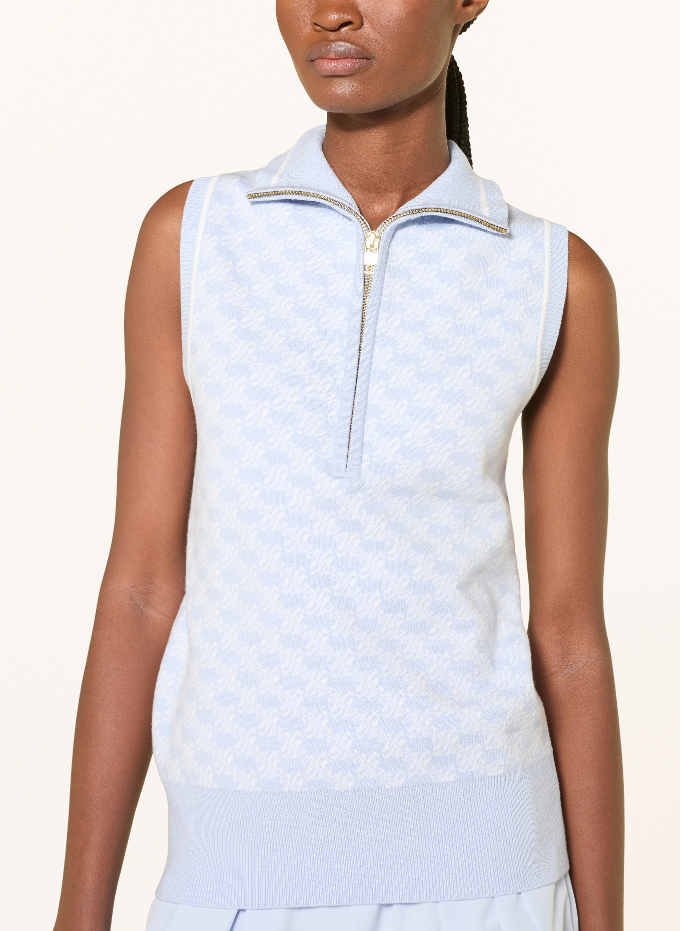 VARLEY Stricktop VINCENT: HELLBLAU / WEISS