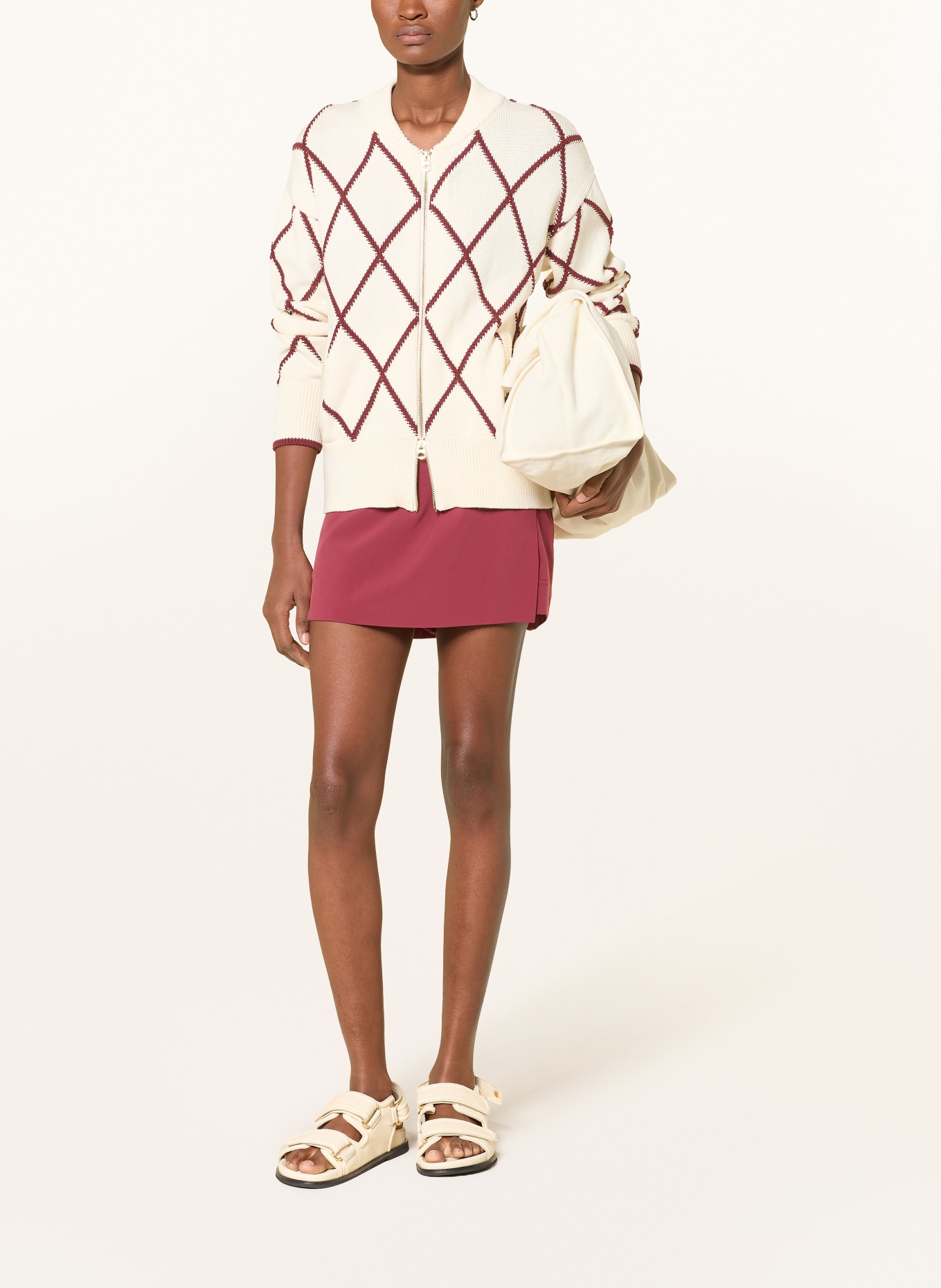 VARLEY Tennisshorts LAMBERT WRAP SHORT 3: DUNKELROT