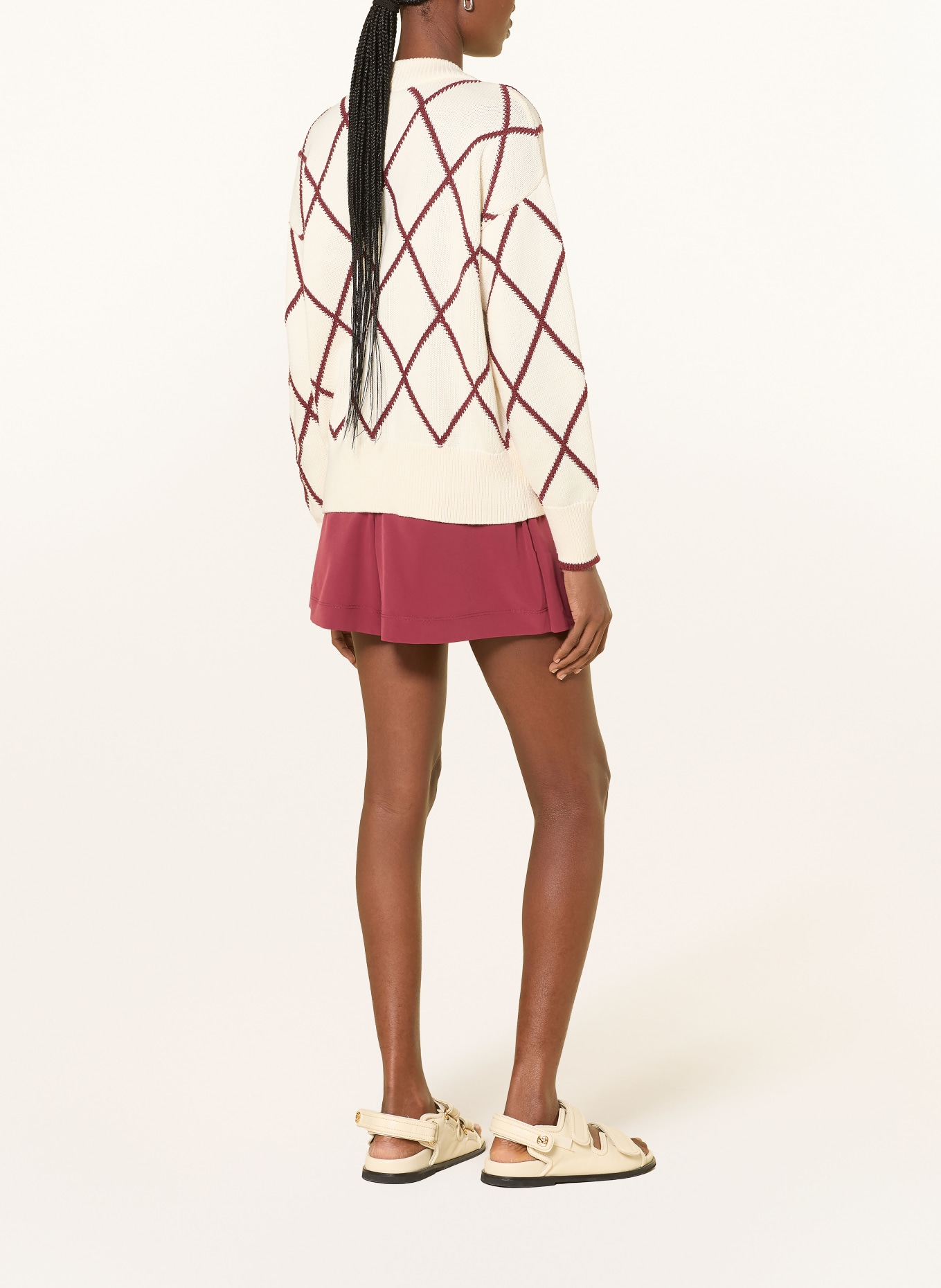 VARLEY Tennisshorts LAMBERT WRAP SHORT 3: DUNKELROT