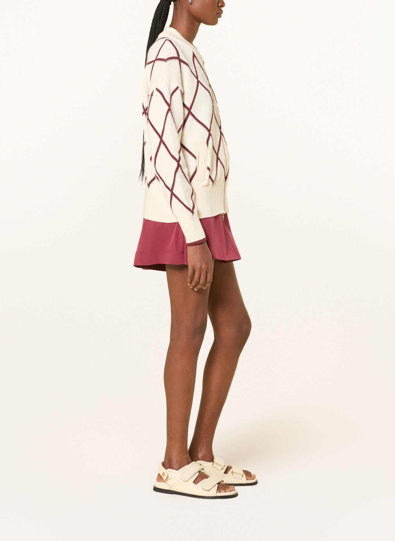 VARLEY Tennisshorts LAMBERT WRAP SHORT 3: DUNKELROT
