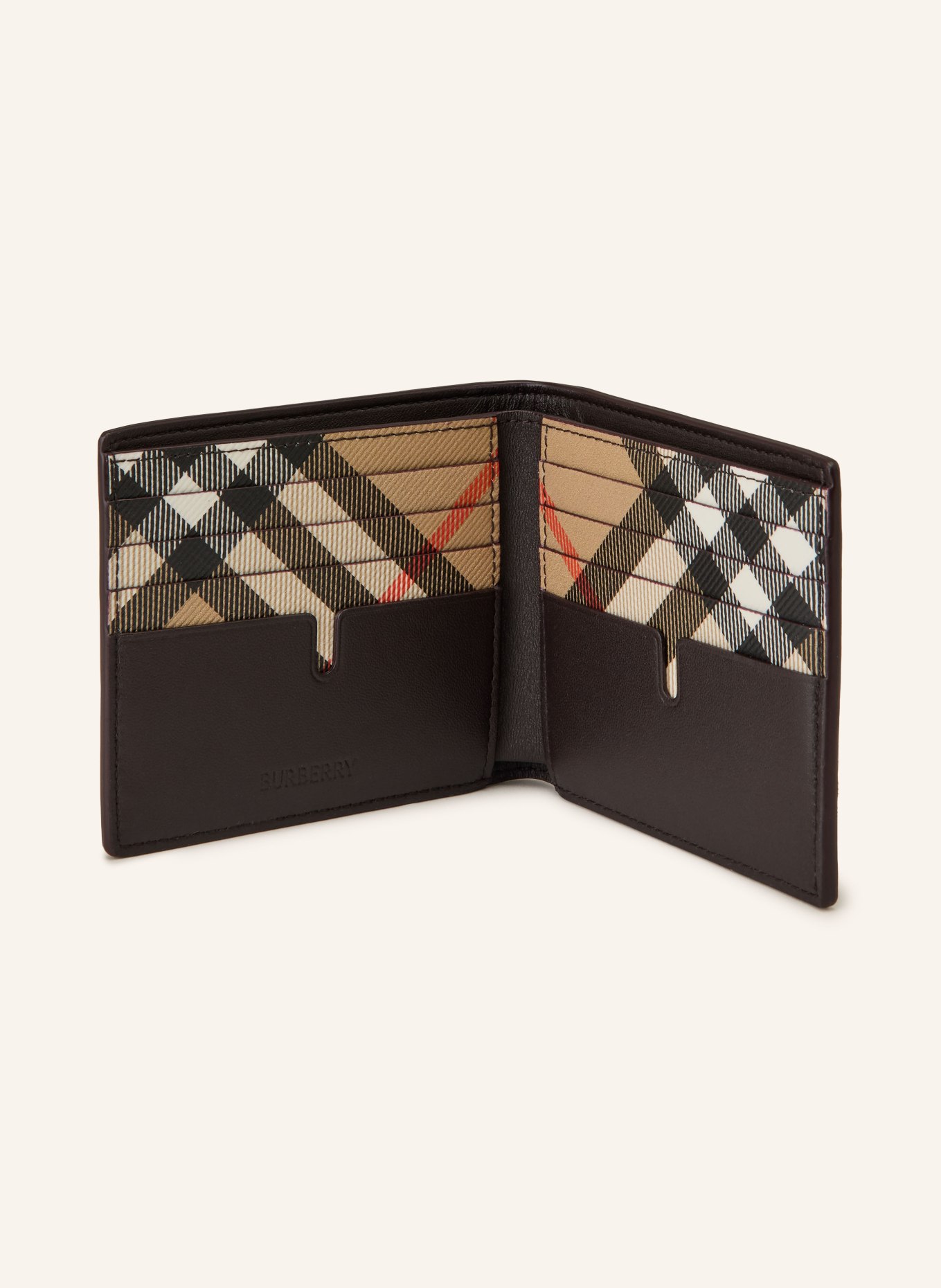 BURBERRY purse: DARK BROWN