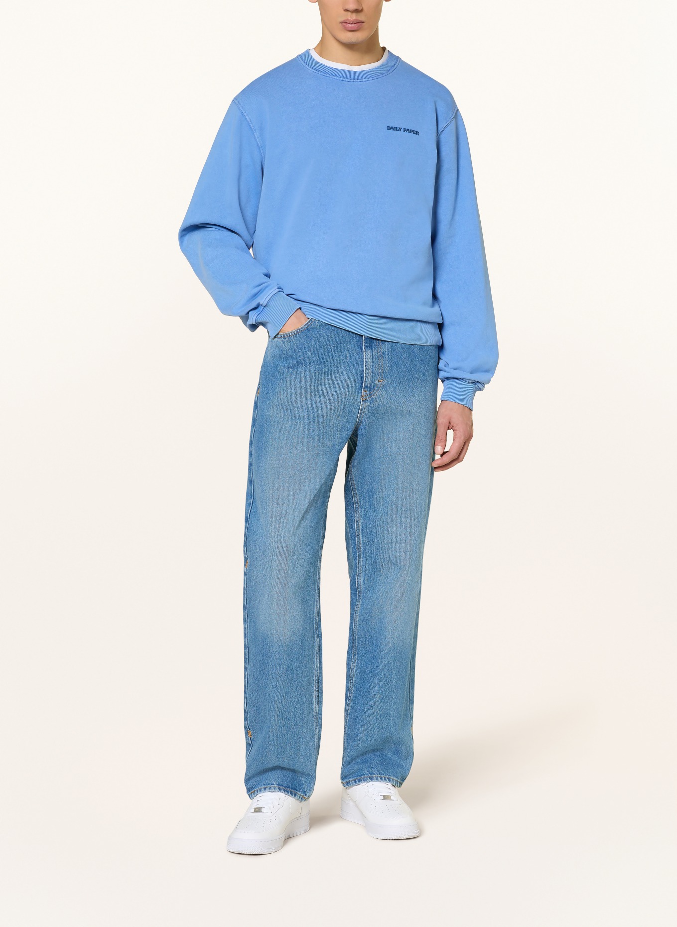 DAILY PAPER Sweatshirt DIAS: BLAU