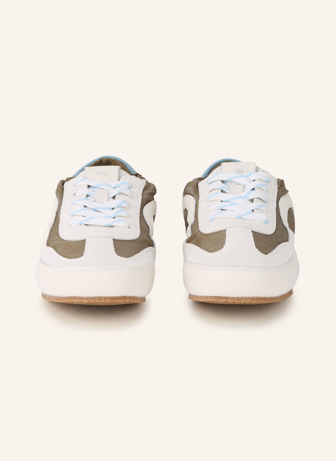 DOROTHEE SCHUMACHER Tenisky SPORTY SOFTNESS: KRÉMOVÁ / KHAKI / TMAVĚ MODRÁ