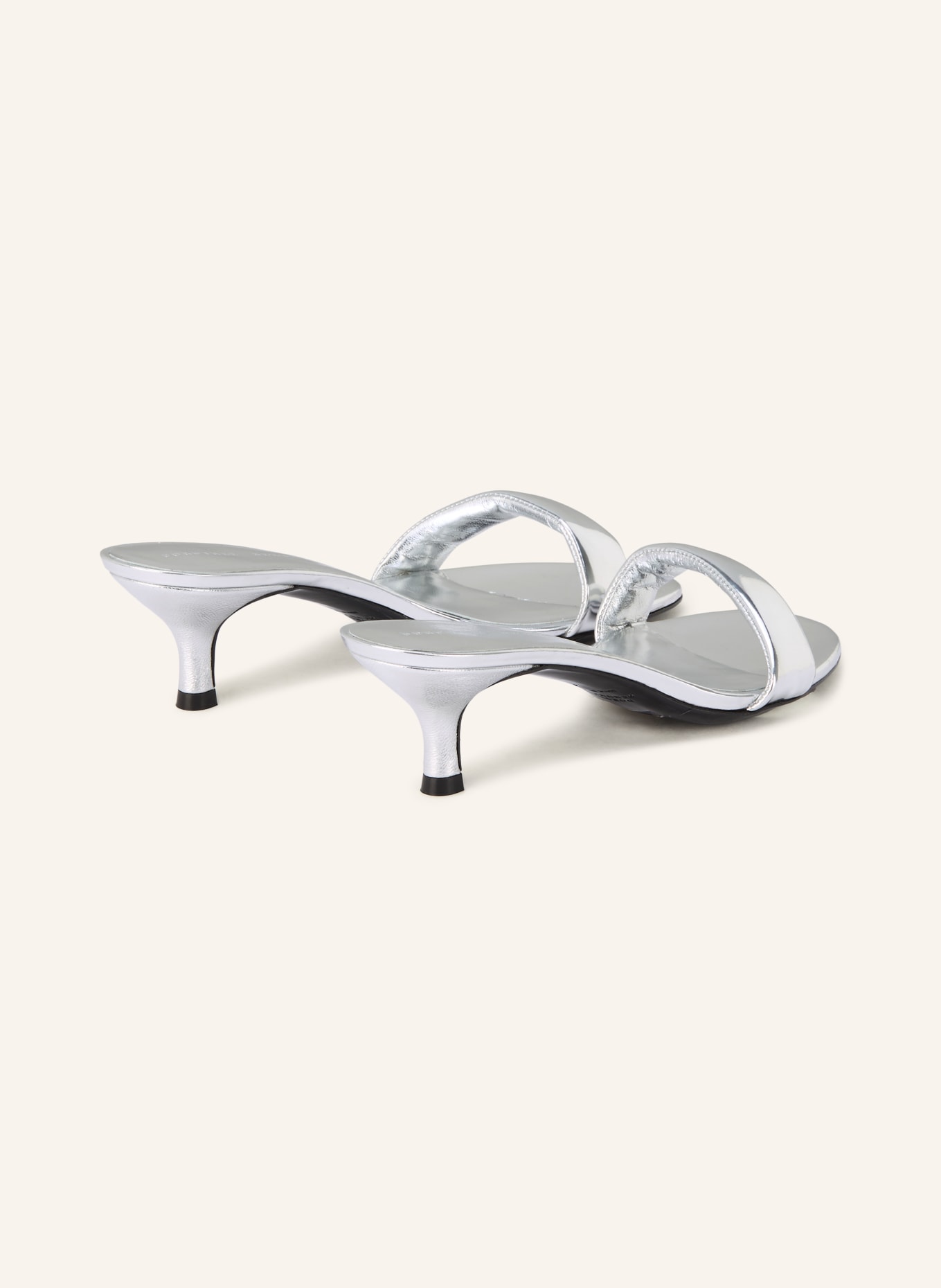 DOROTHEE SCHUMACHER Lack-Mules MIRROR SHINE: SILBER