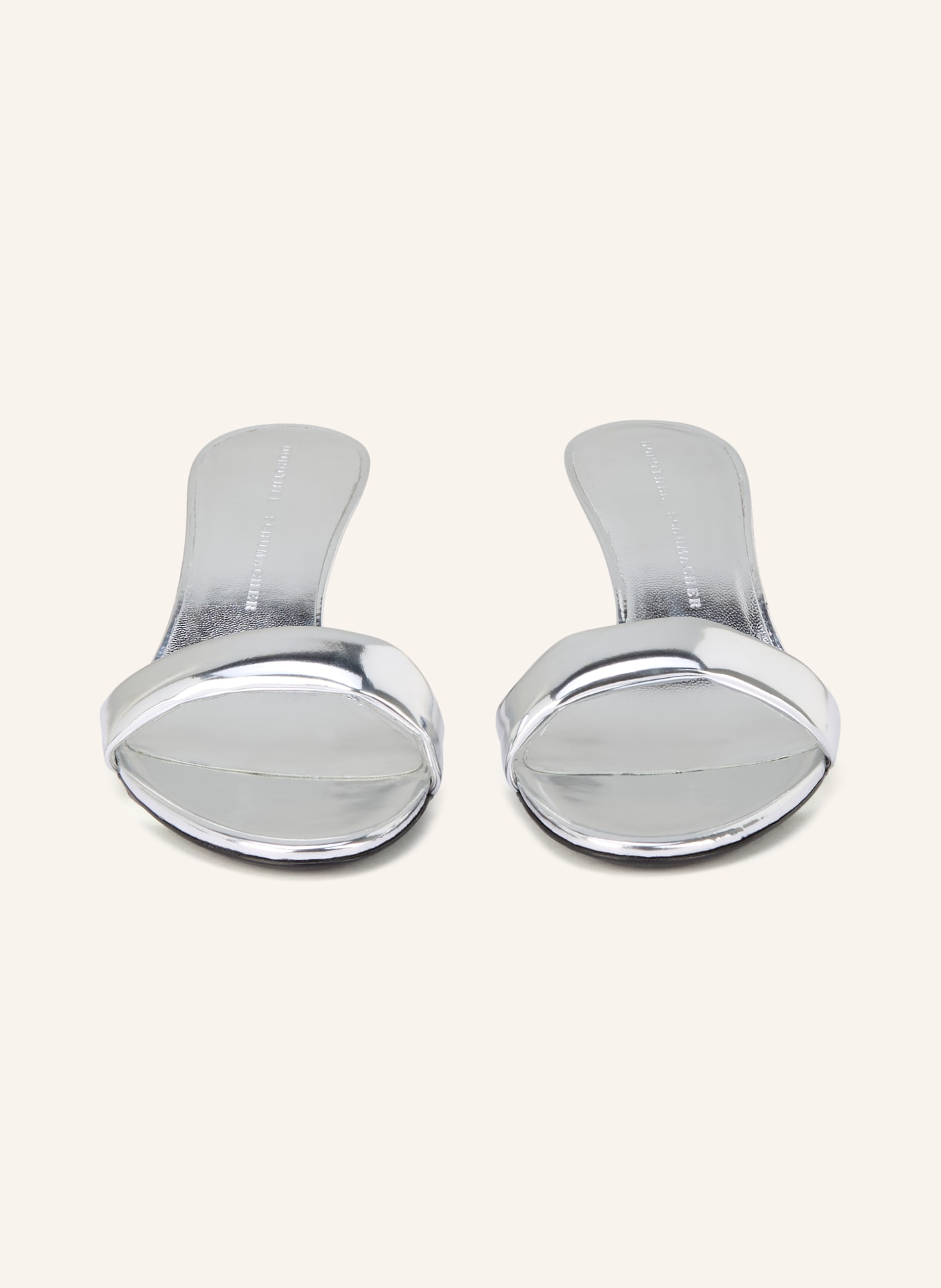 DOROTHEE SCHUMACHER Lack-Mules MIRROR SHINE: SILBER