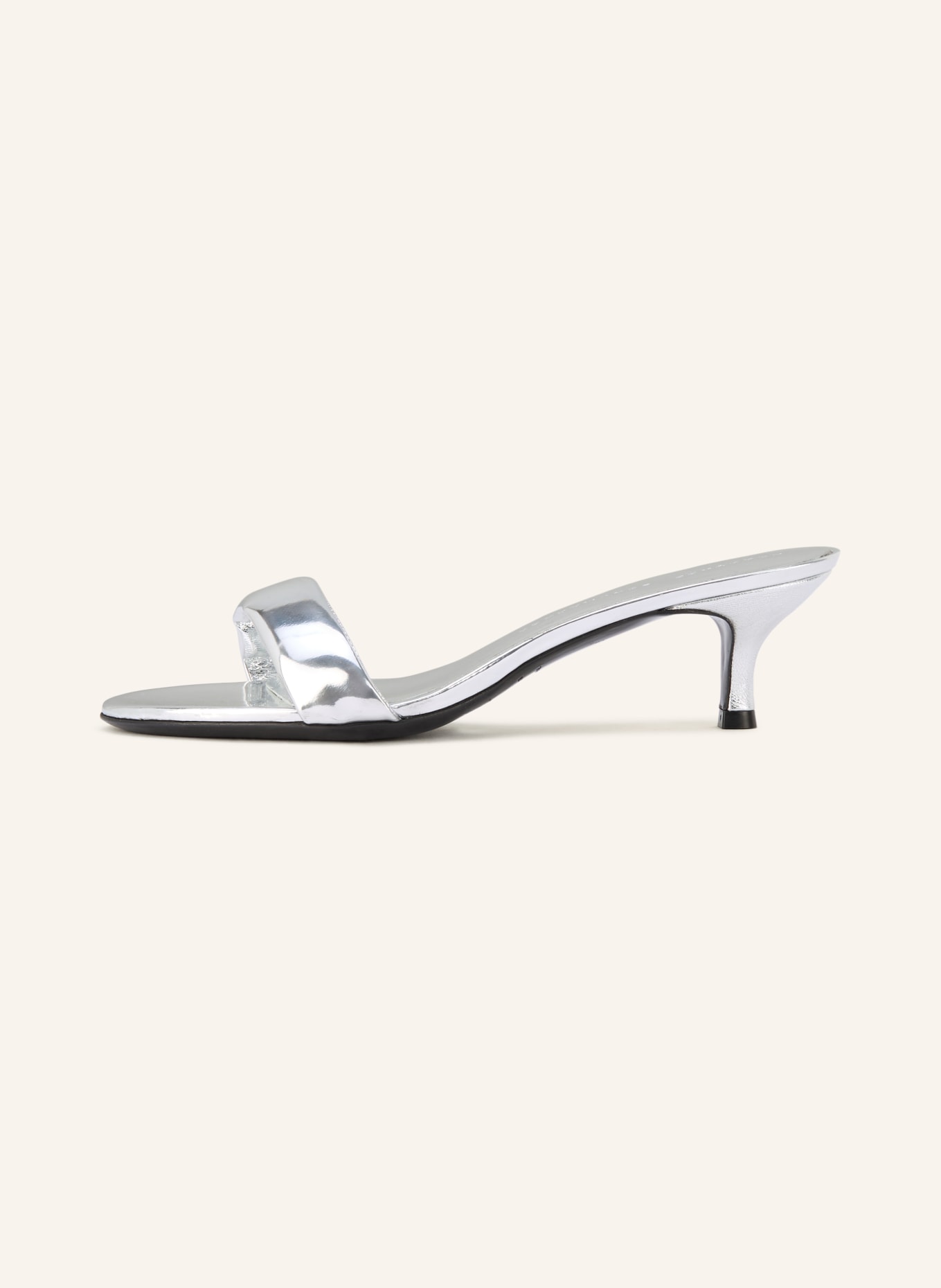DOROTHEE SCHUMACHER Lack-Mules MIRROR SHINE: SILBER