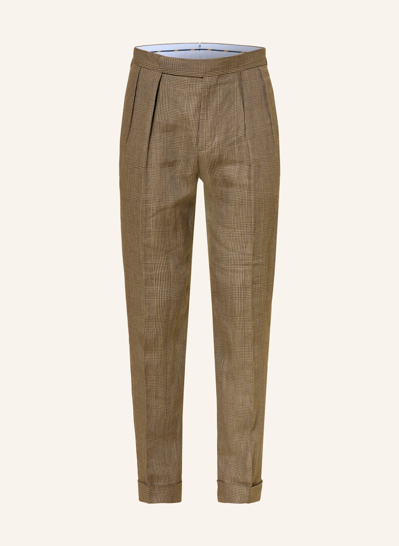 POLO RALPH LAUREN Suit pants with linen: 002 SAGE MULTI