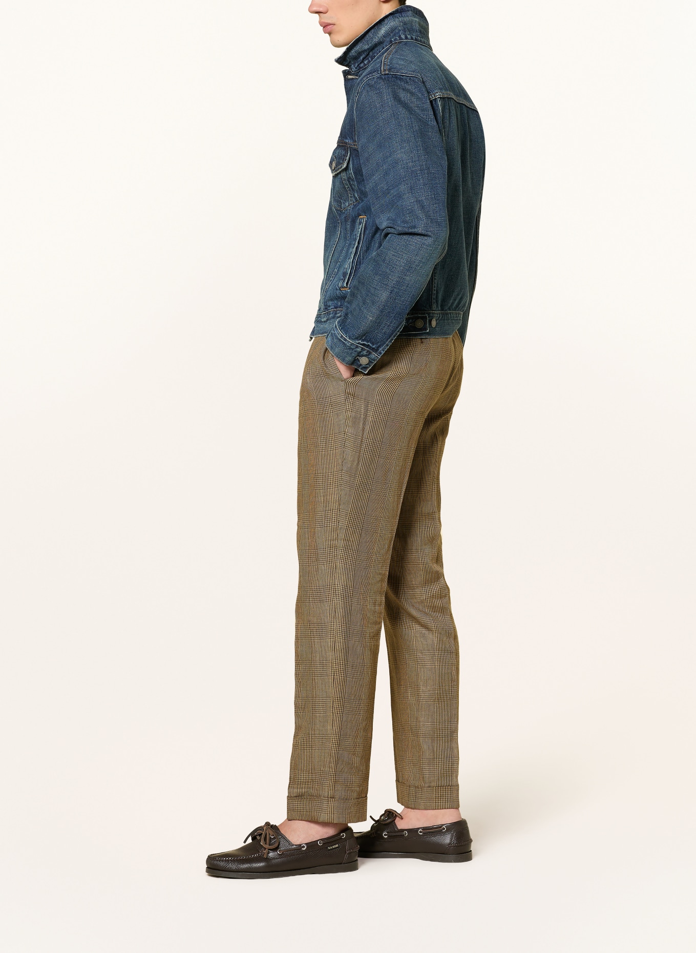 POLO RALPH LAUREN Suit pants with linen: 002 SAGE MULTI