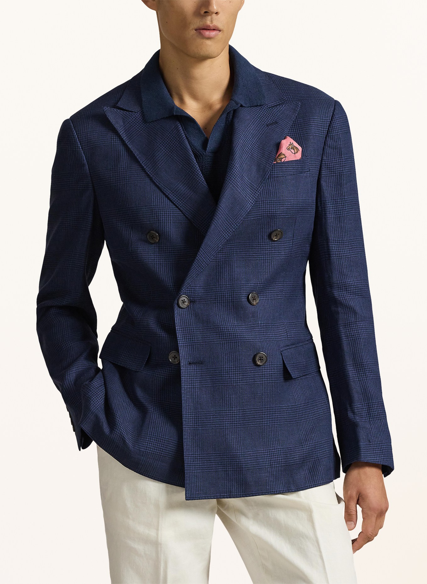 POLO RALPH LAUREN Sakko Modern Fit mit Leinen: 002 SPRING NAVY