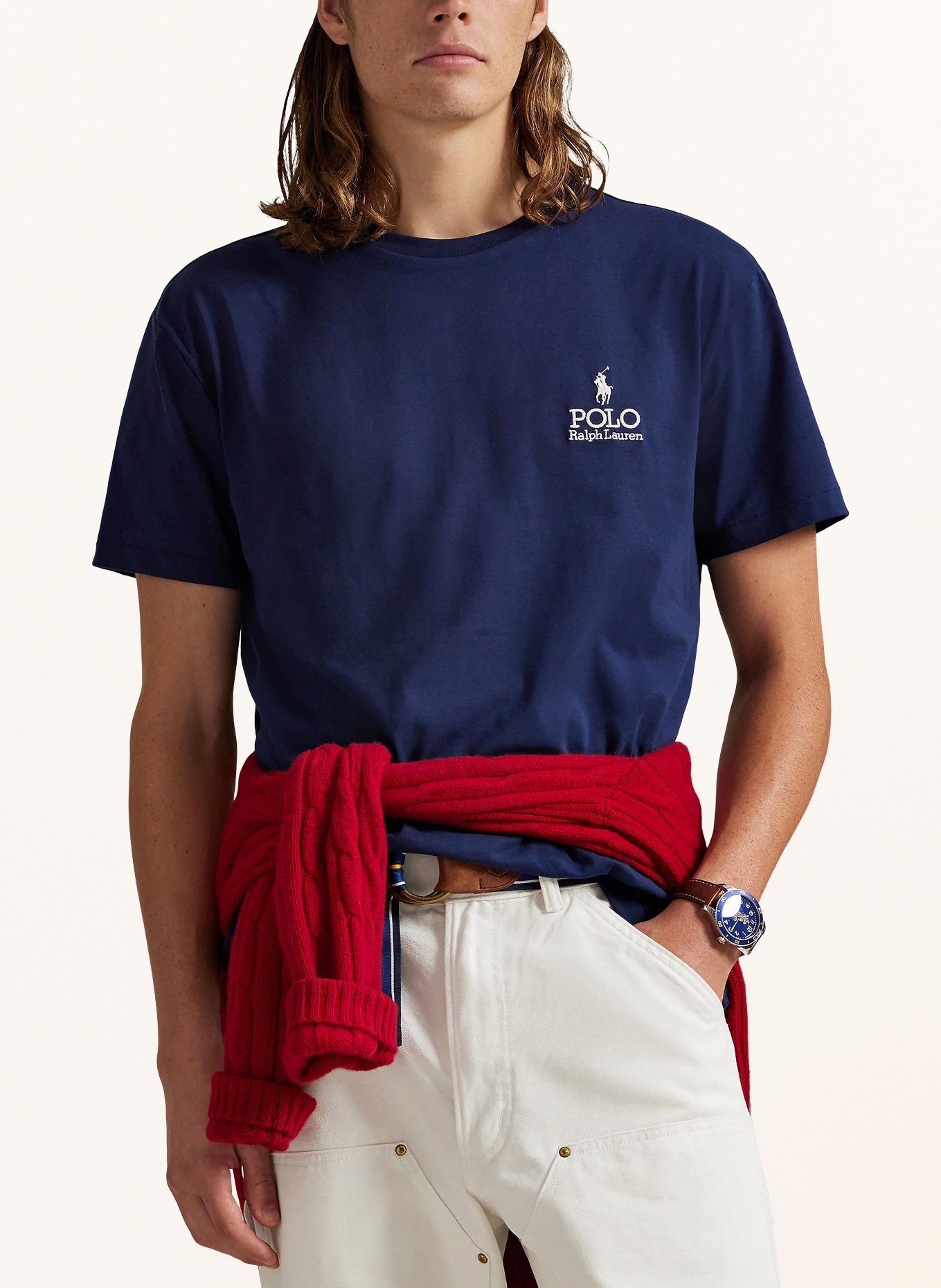 POLO RALPH LAUREN tričko: TMAVĚ MODRÁ