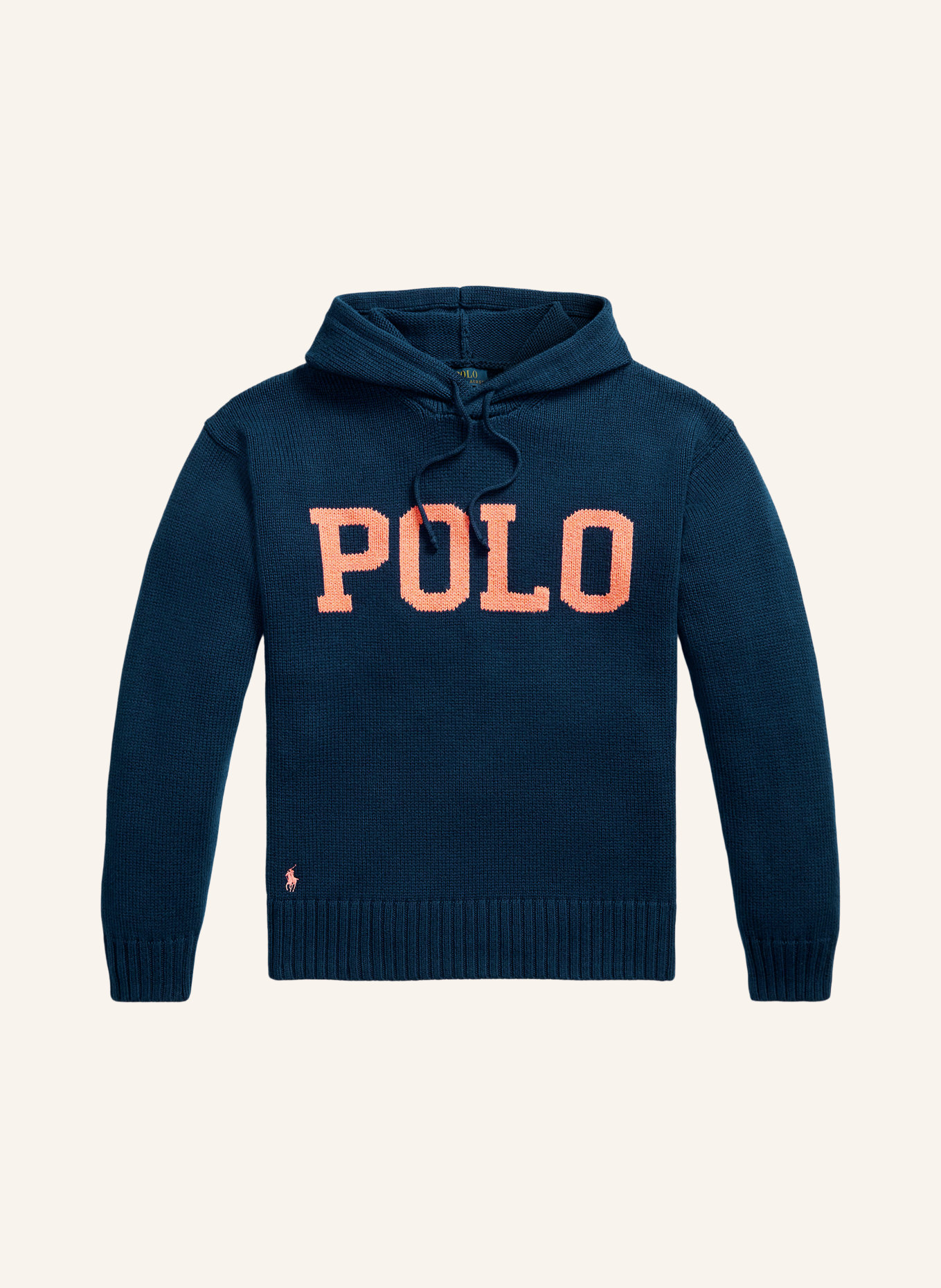POLO RALPH LAUREN Strick-Hoodie: DUNKELBLAU