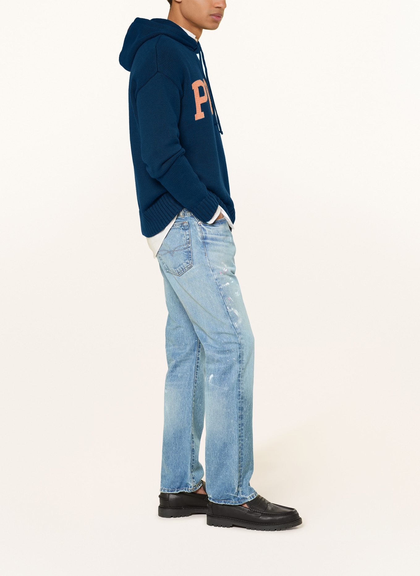 POLO RALPH LAUREN Strick-Hoodie: DUNKELBLAU