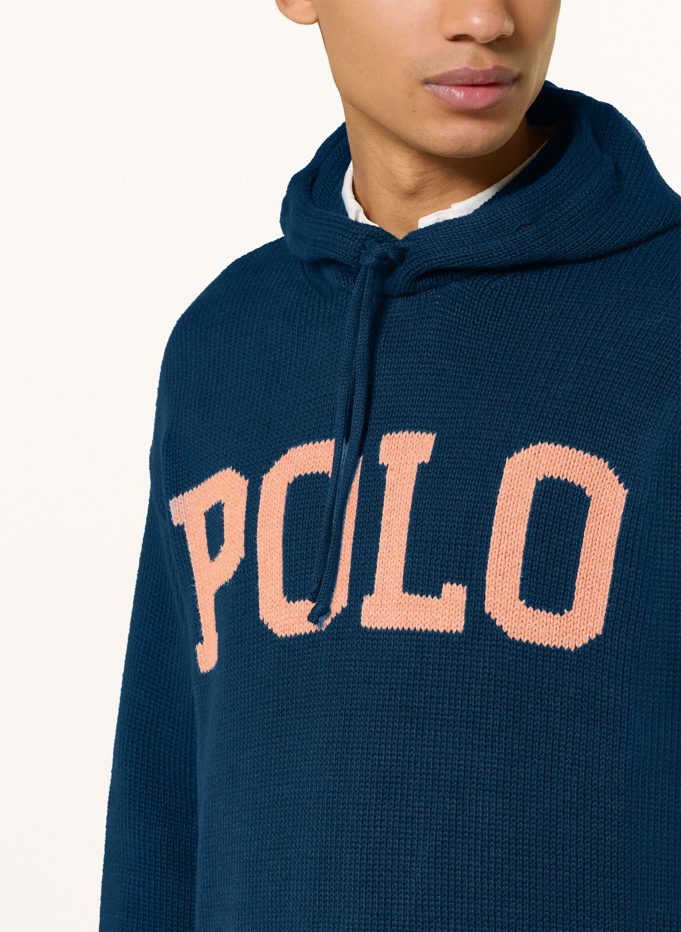POLO RALPH LAUREN Strick-Hoodie: DUNKELBLAU