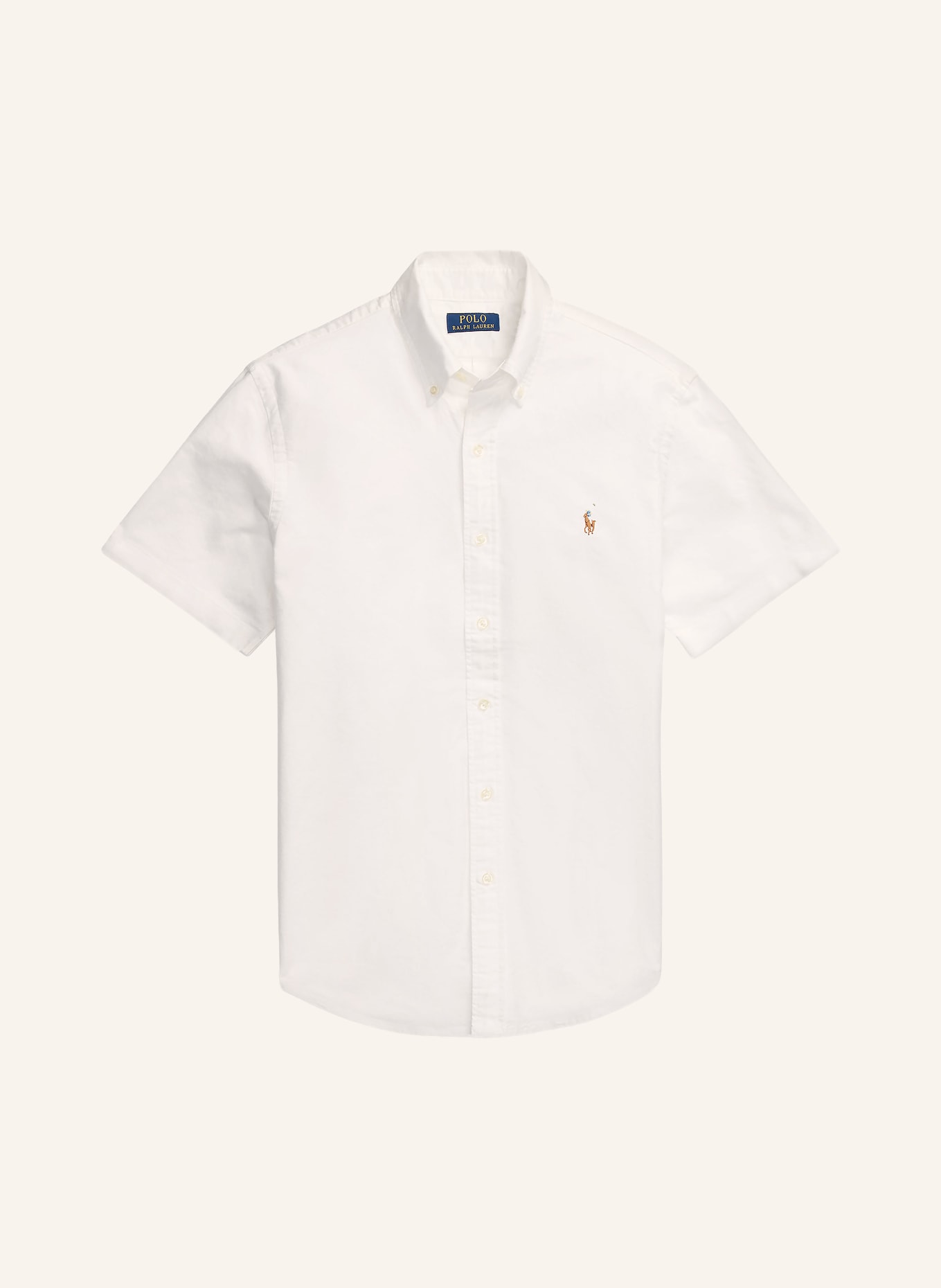 POLO RALPH LAUREN Koszula z krótkim rękawem Slim Fit: BIAŁY