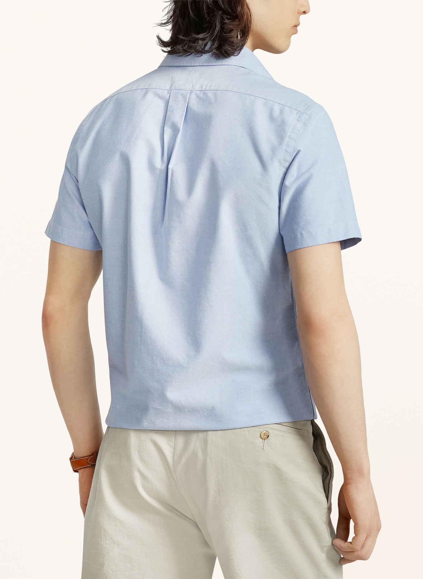 POLO RALPH LAUREN Kurzarm-Hemd Slim Fit: HELLBLAU